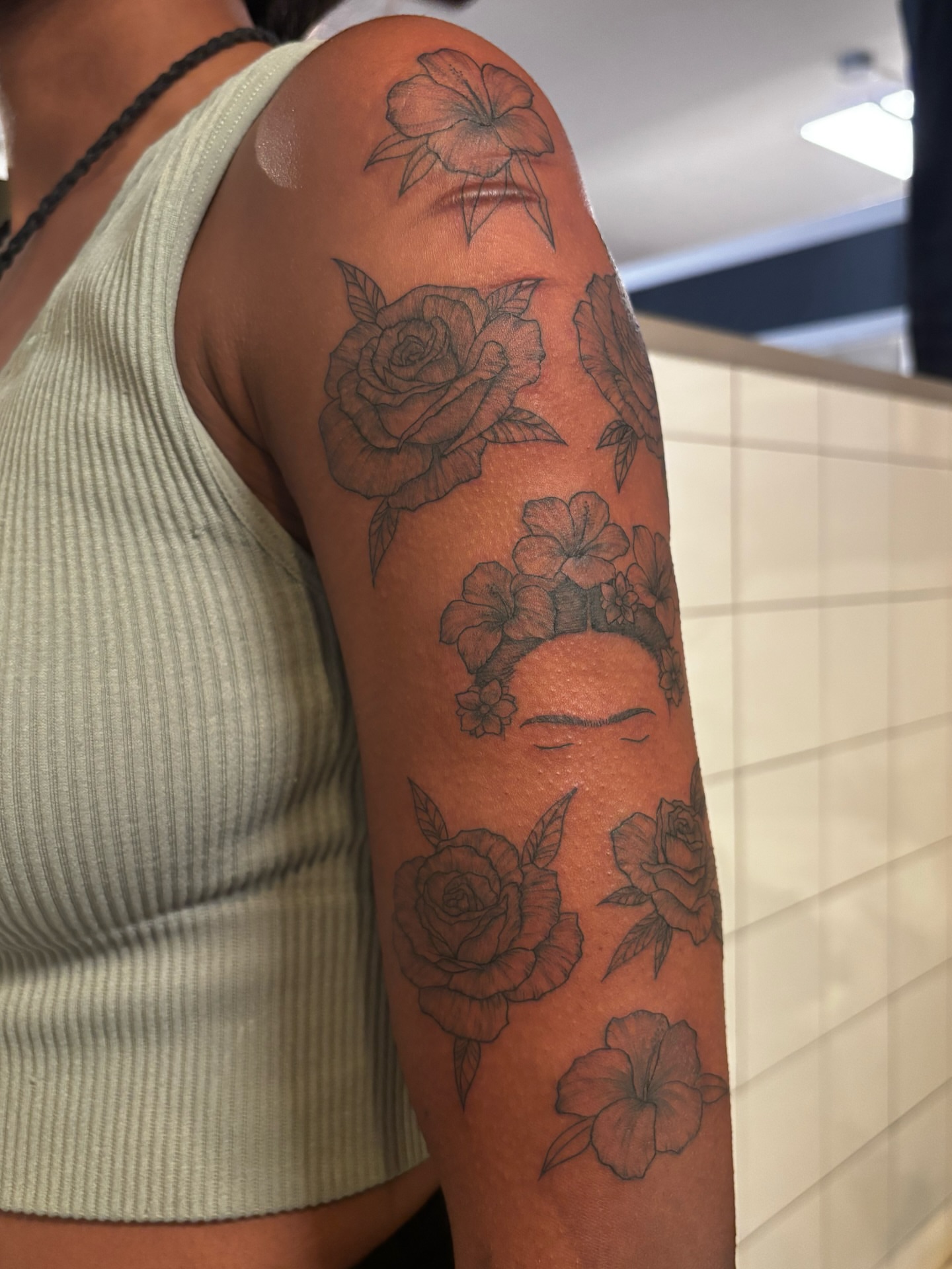 Tattoo by @daynatattoos — black_and_grey