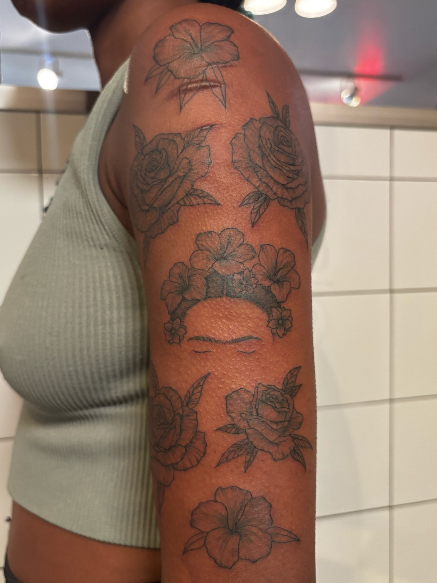 Tattoo by @daynatattoos — black_and_grey
