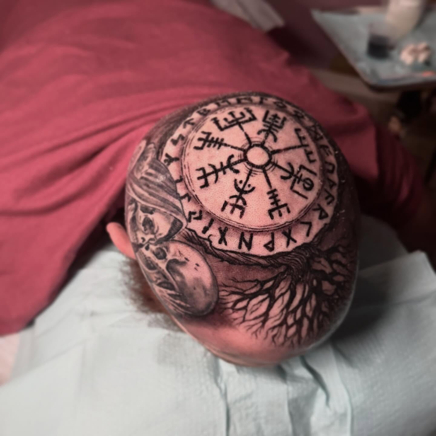 Tattoo by @alexrockoff — black_and_grey