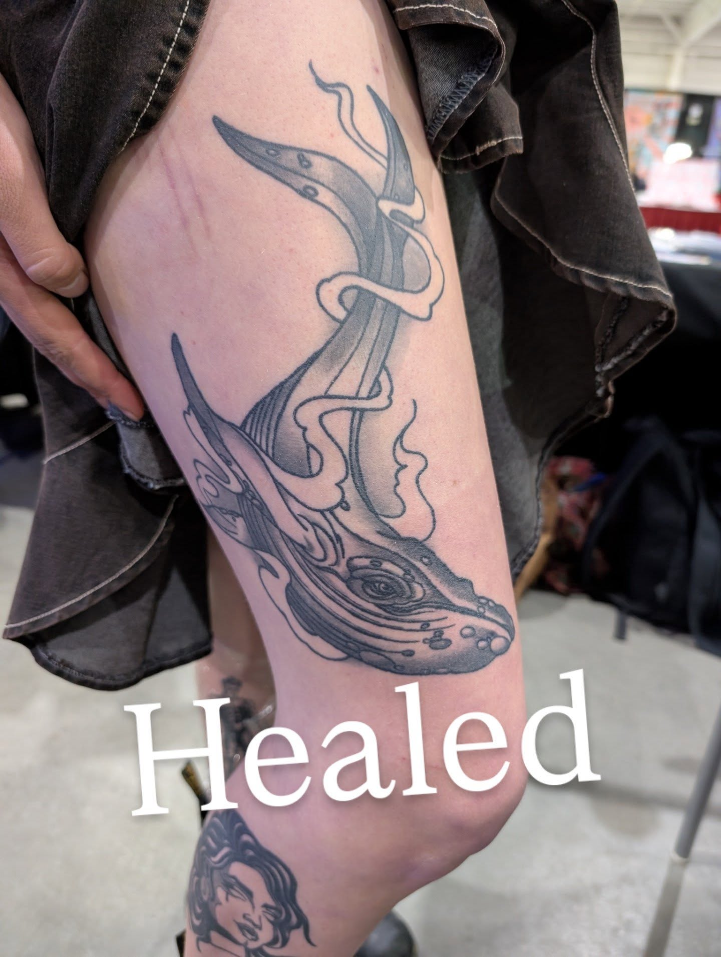 Tattoo by @hutch_tat — black_and_grey