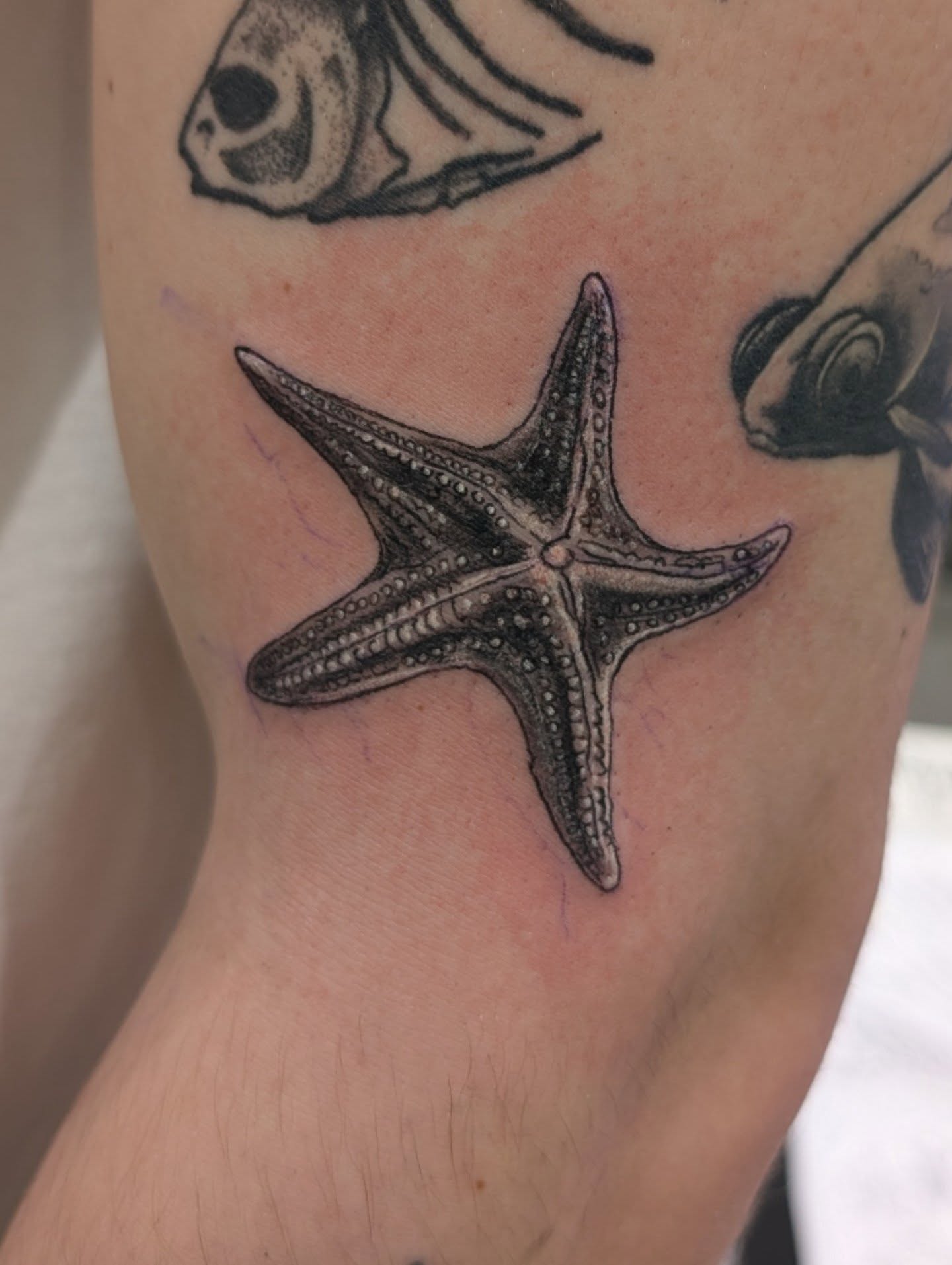 Tattoo by @hutch_tat — black_and_grey