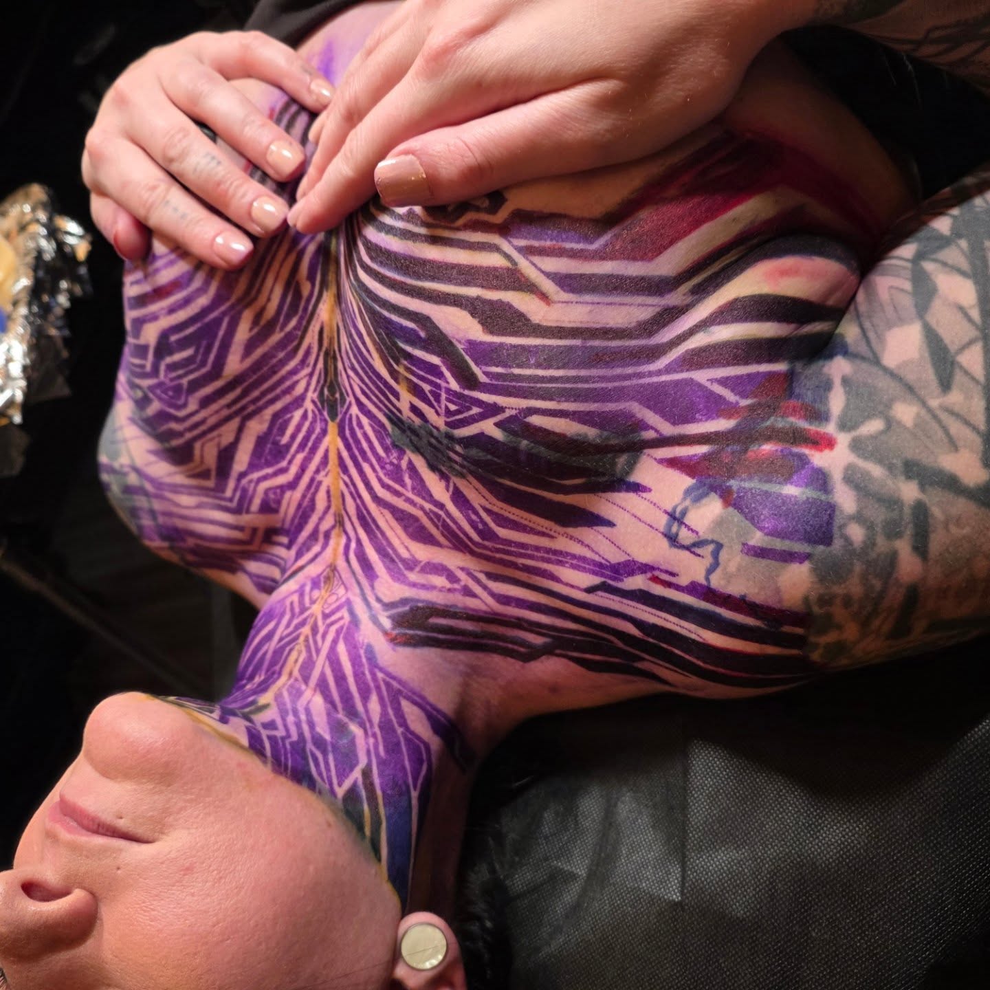 Tattoo by @jordanrookustattoo — geometric