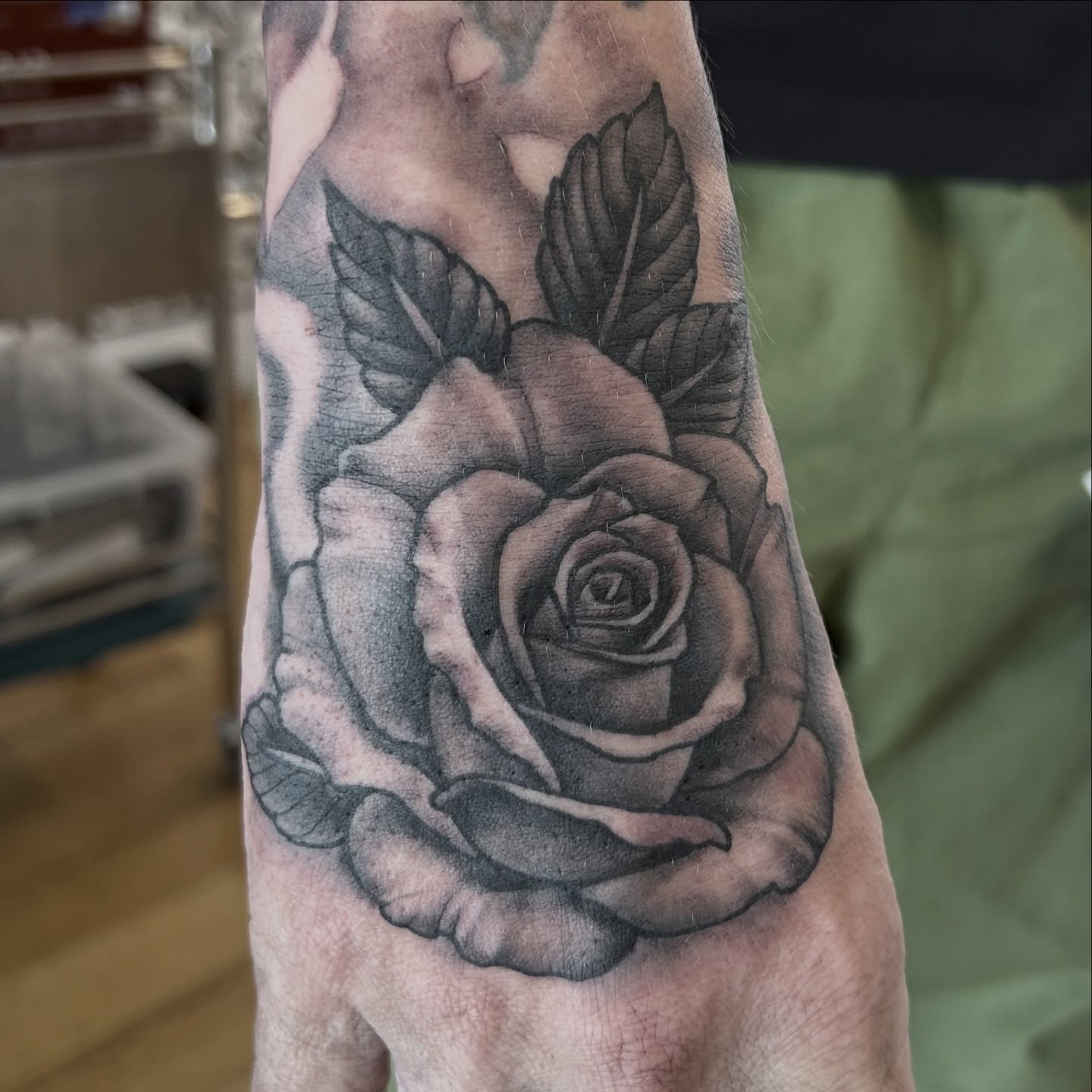 Tattoo by @justinweatherholtz — black_and_grey