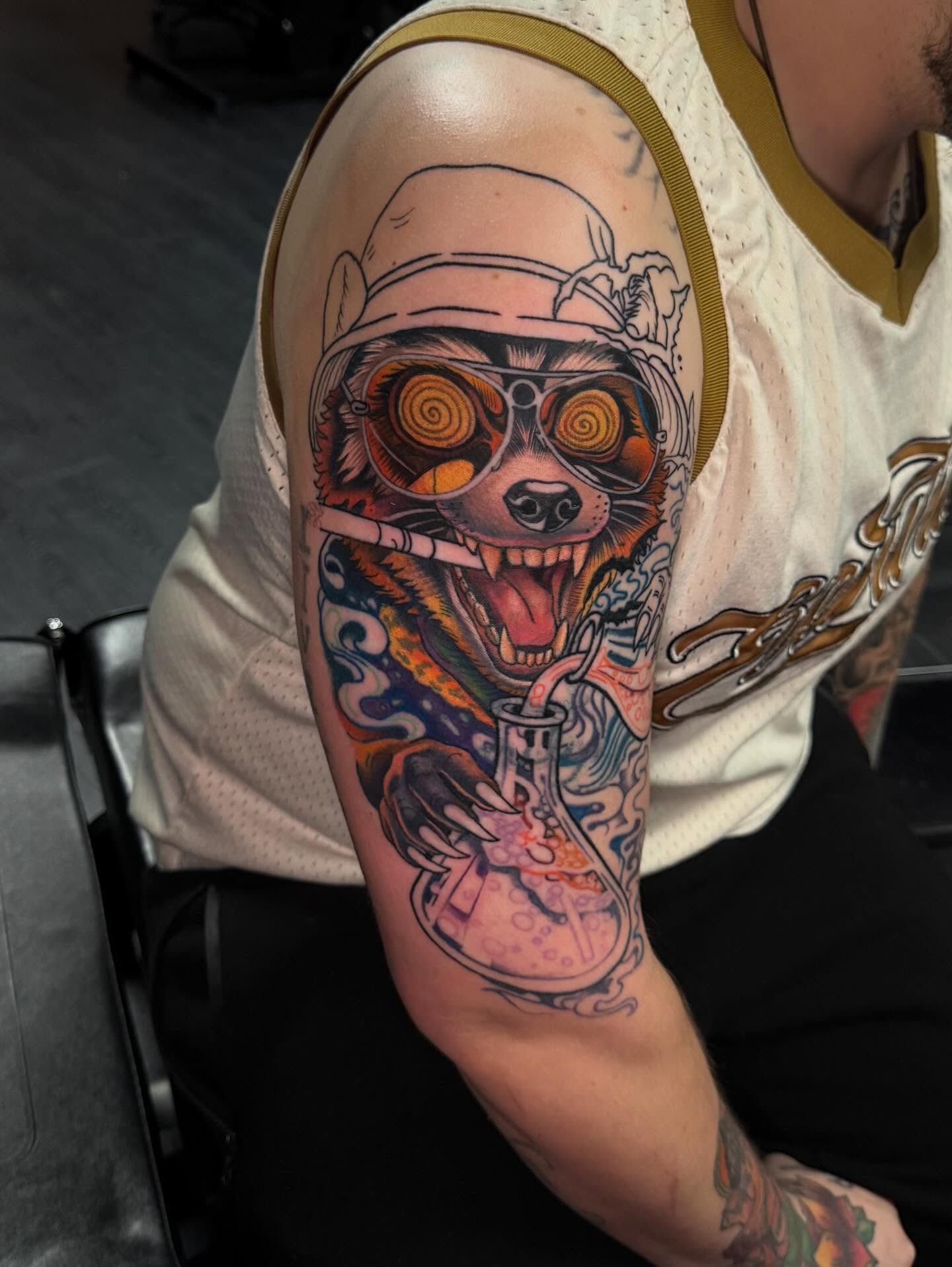 Tattoo by @mademariontattoos — new_school, surrealism