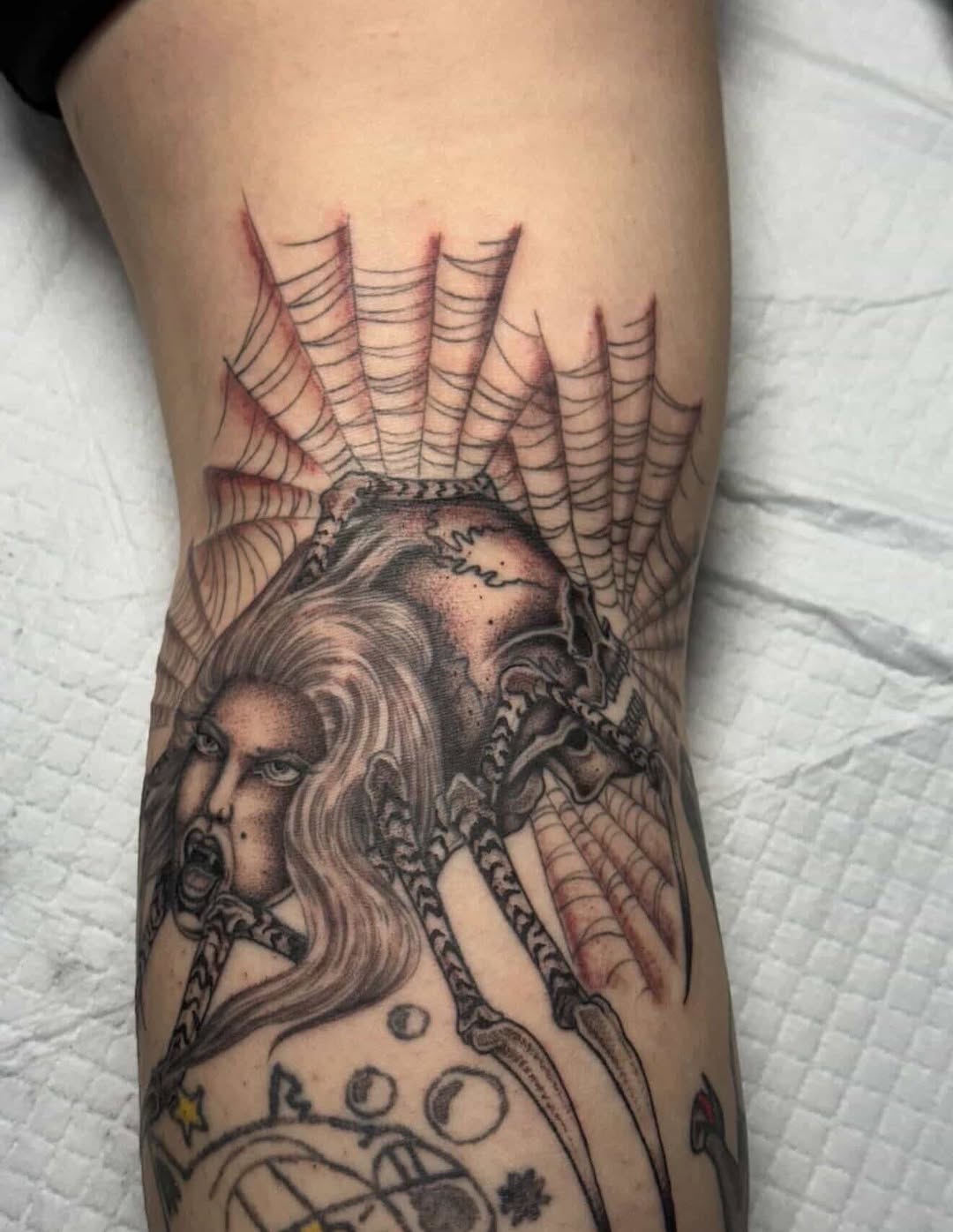 Tattoo by @mattytattsaz — dark_realism, black_and_grey