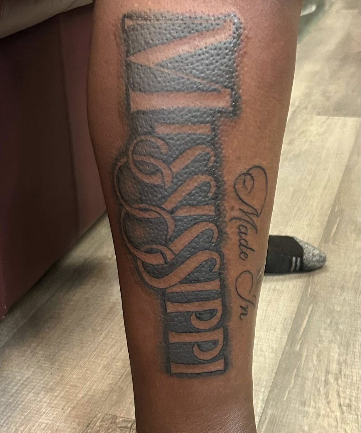 Tattoo by @scott_leblanc_ — lettering_script