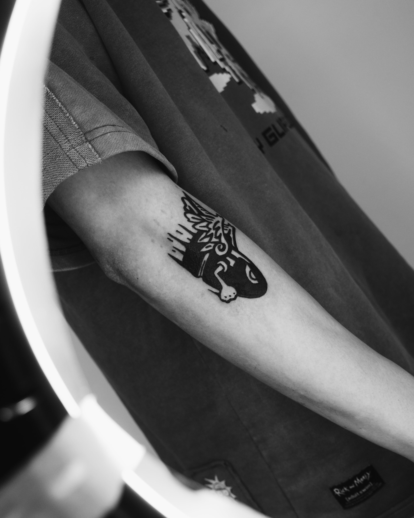 Tattoo by @takuu_tattoo — black_and_grey