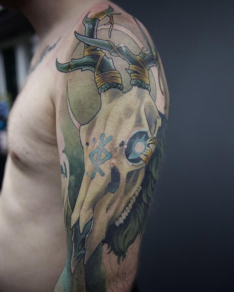 Tattoo by @artbyharper — realism, dark_realism