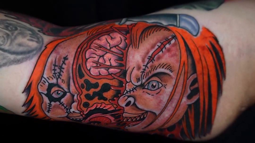 Tattoo by @badfellow — dark_realism, trash_polka