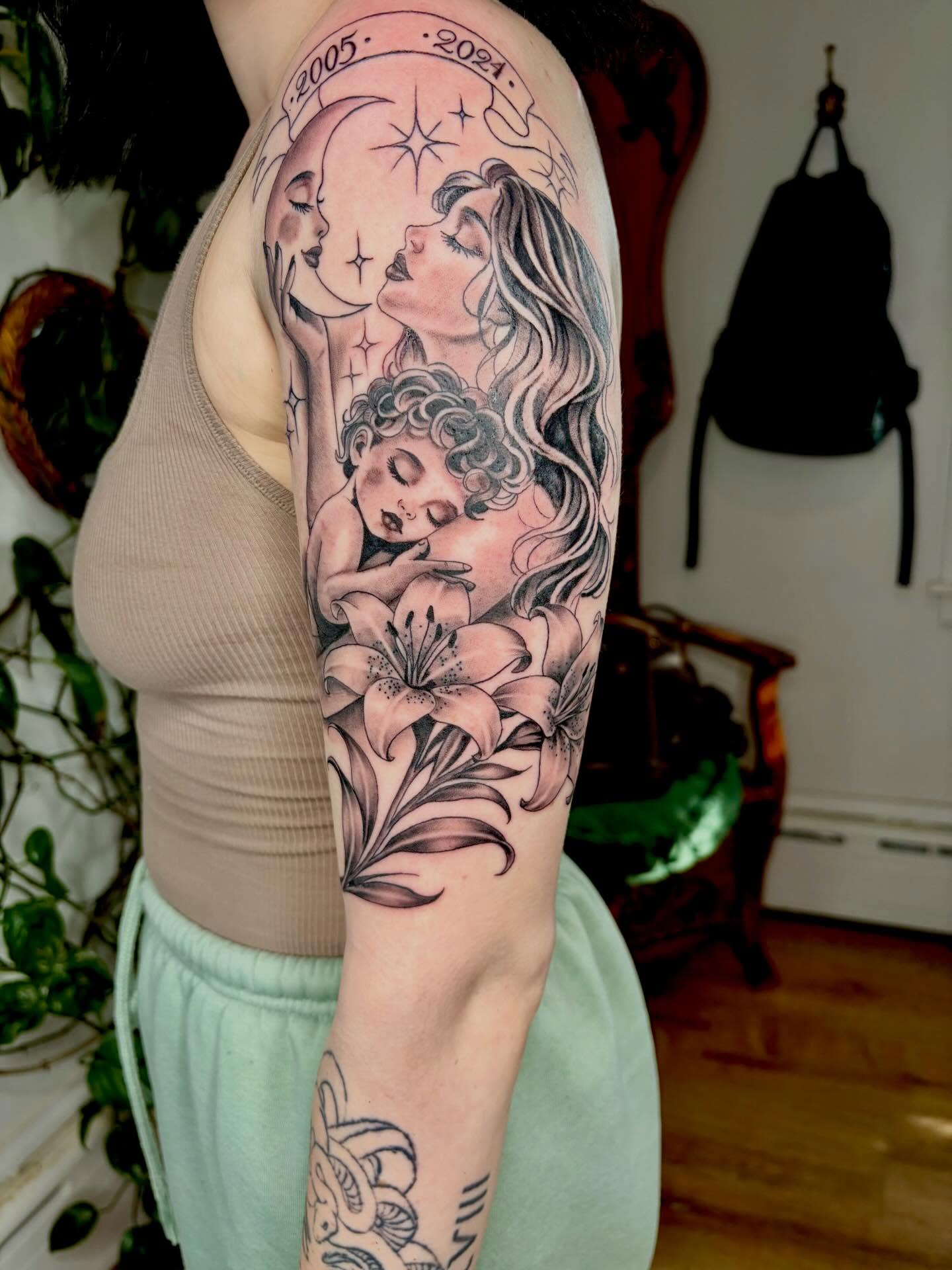 Tattoo by @blaynetat2 — black_and_grey, realism