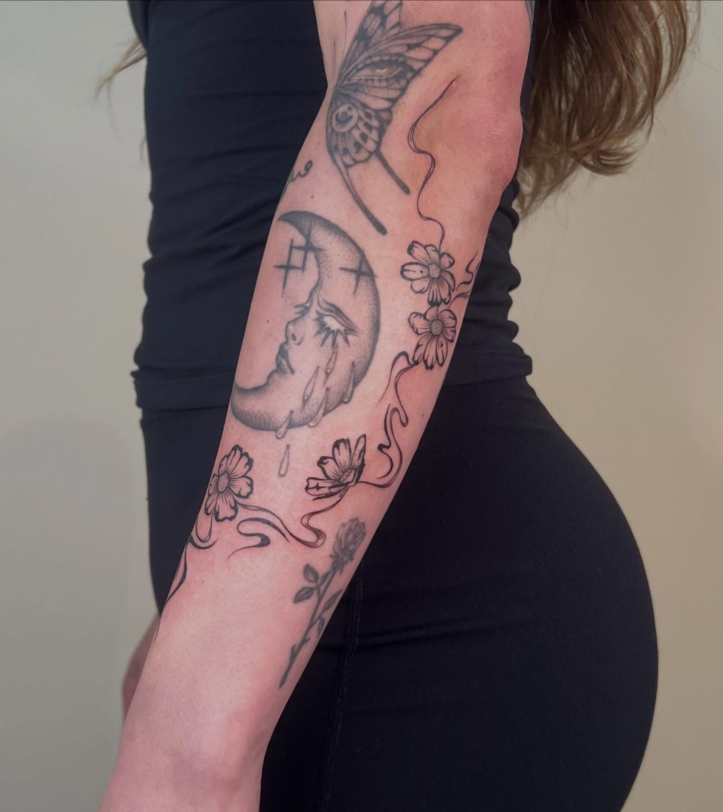 Tattoo by @aldentetattoo — black_and_grey