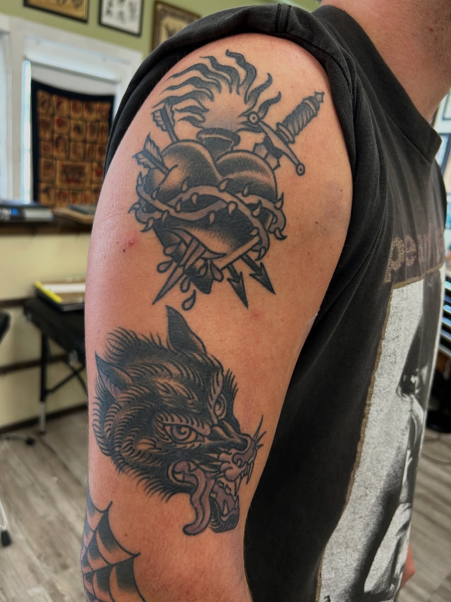 Tattoo by @ericcaudilltattoo — american_traditional, black_and_grey