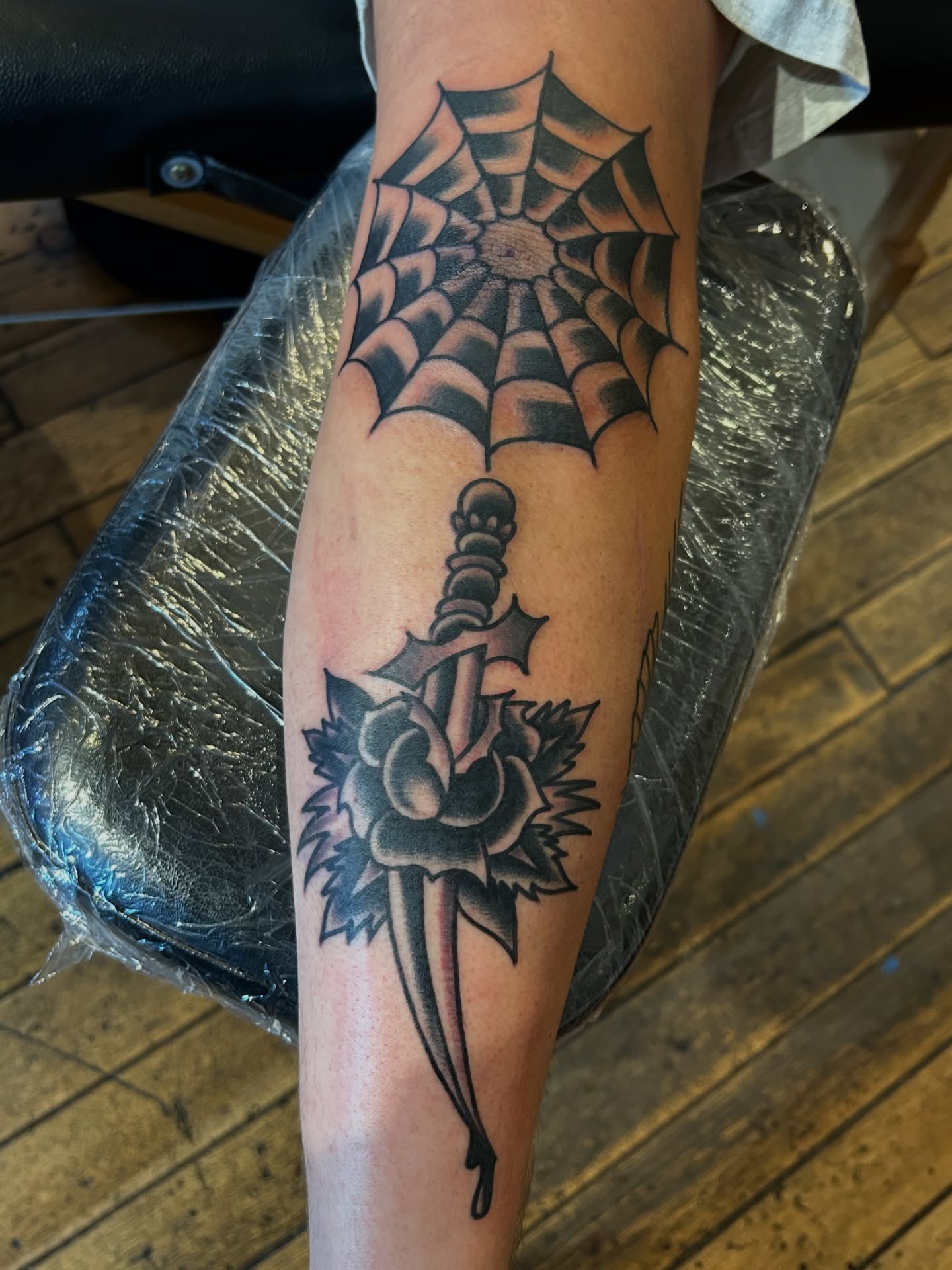 Tattoo by @ericcaudilltattoo — black_and_grey