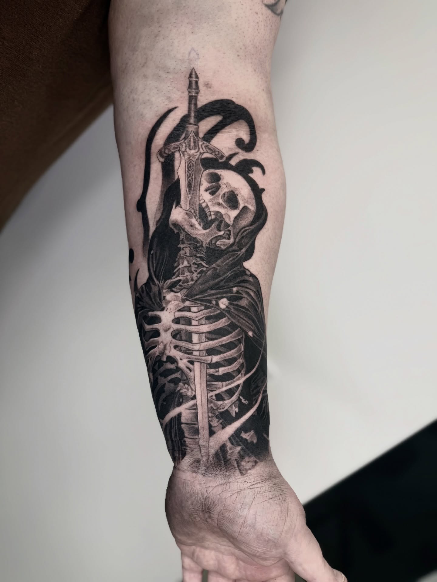 Tattoo by @abryvtattoos — black_and_grey, realism