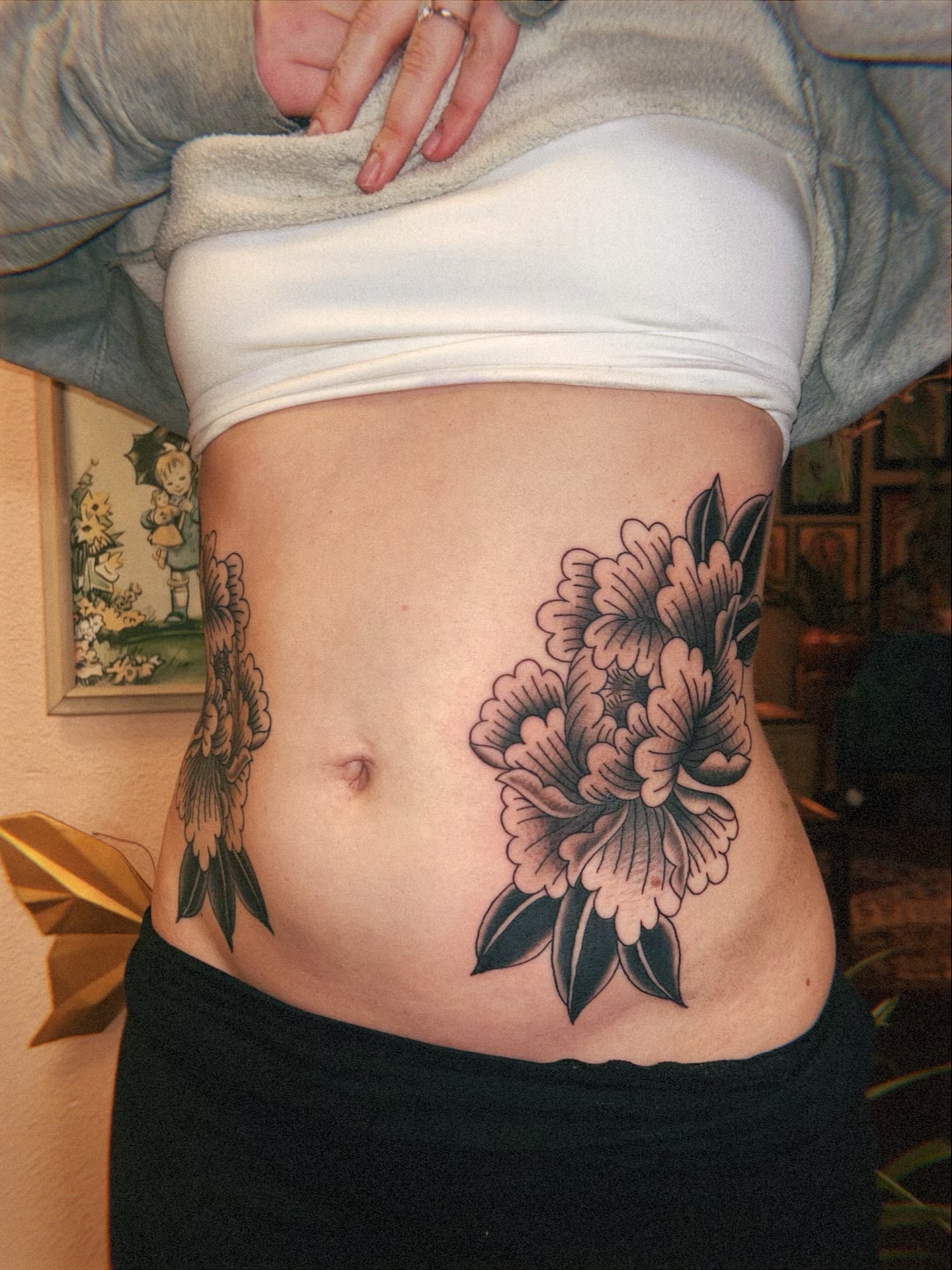 Tattoo by @hillarytattoos — black_and_grey
