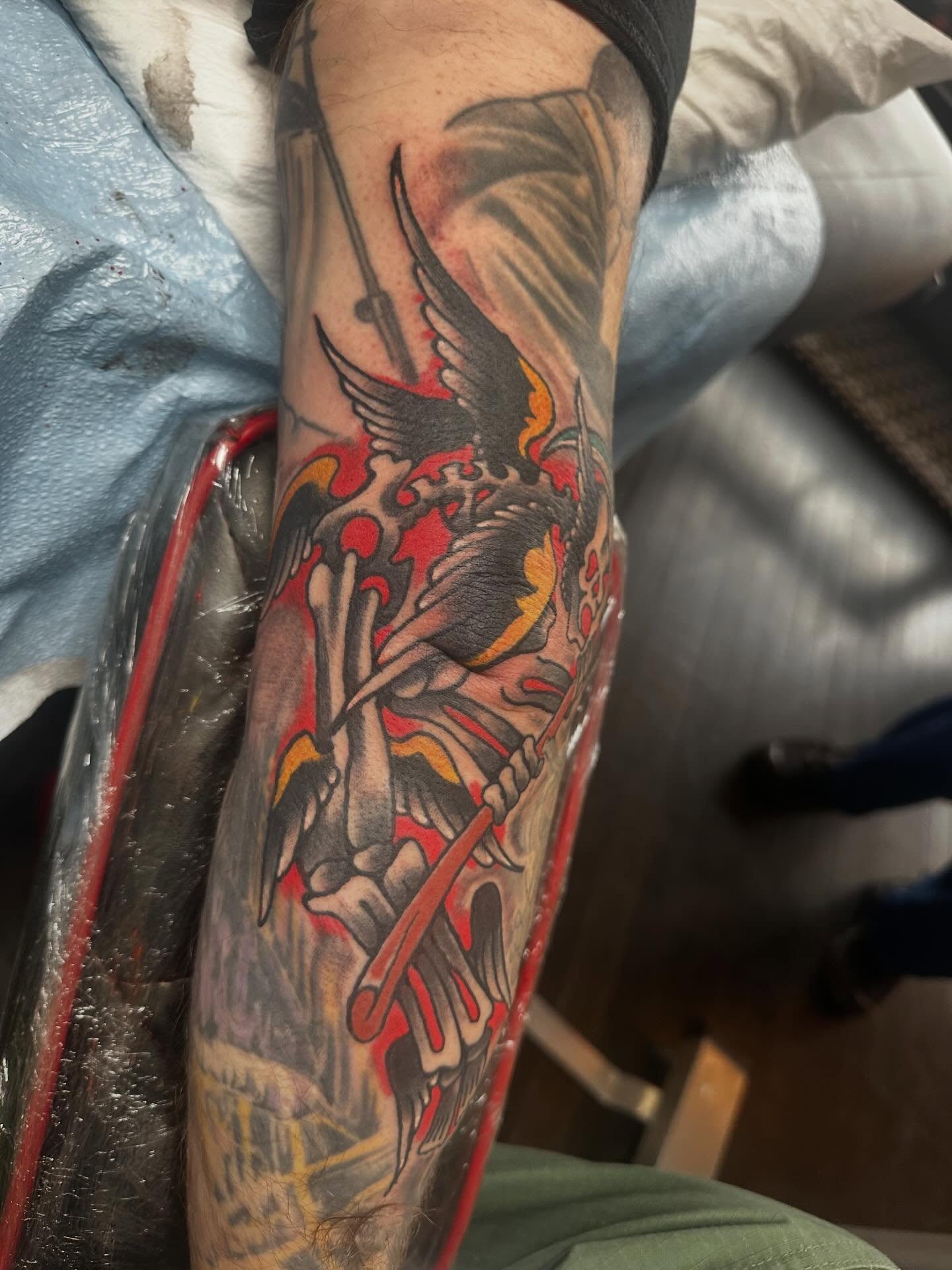 Tattoo by @n8harmon — american_traditional, dotwork