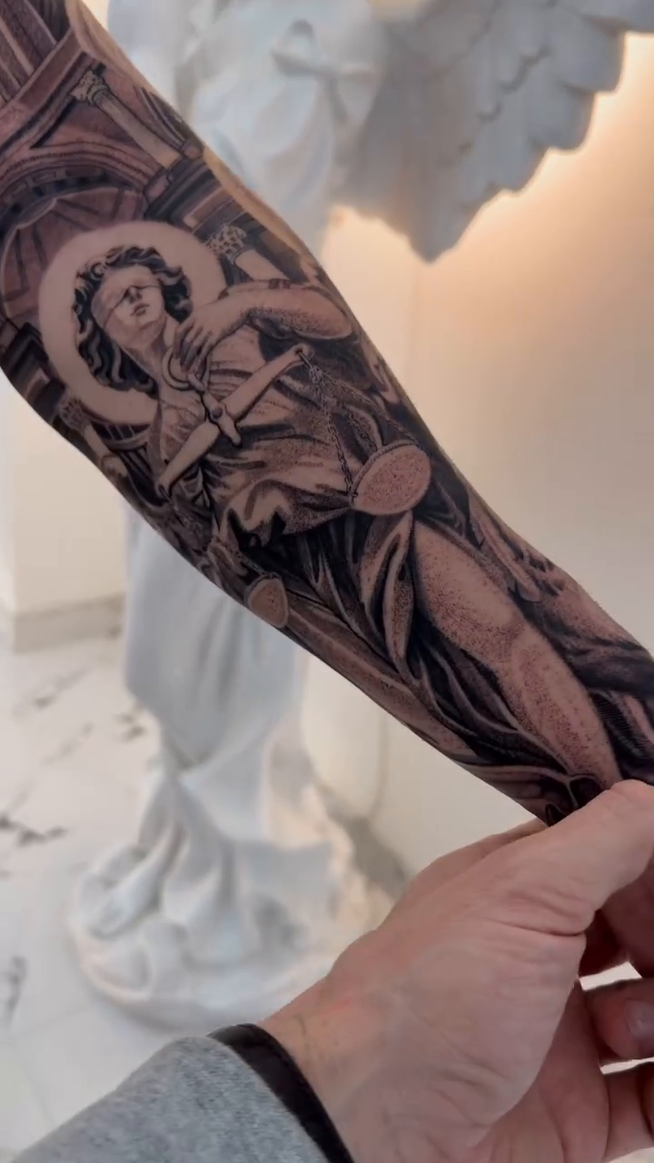 Tattoo by @cot_tattoo — realism, black_and_grey