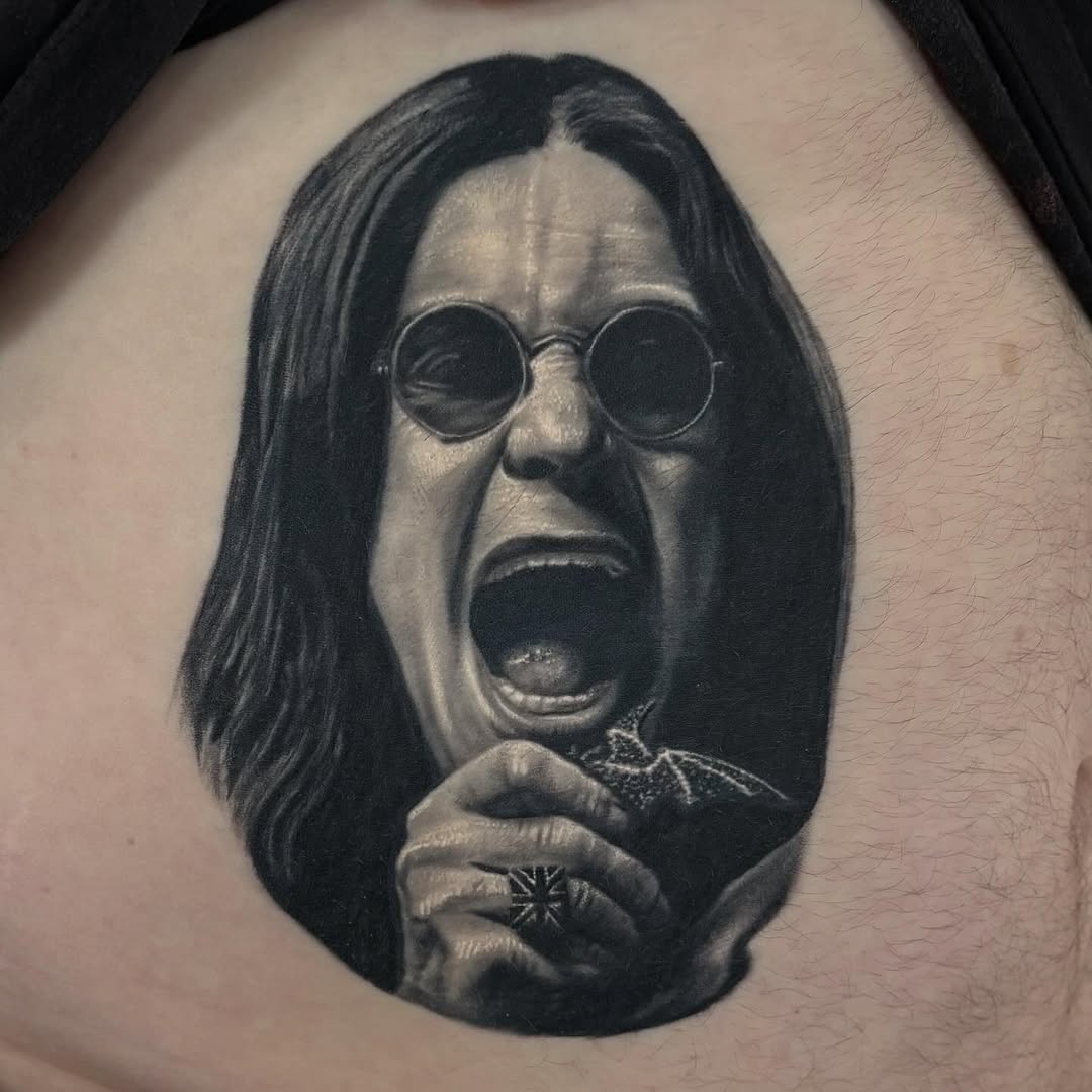 Tattoo by @rustybng — realism, black_and_grey