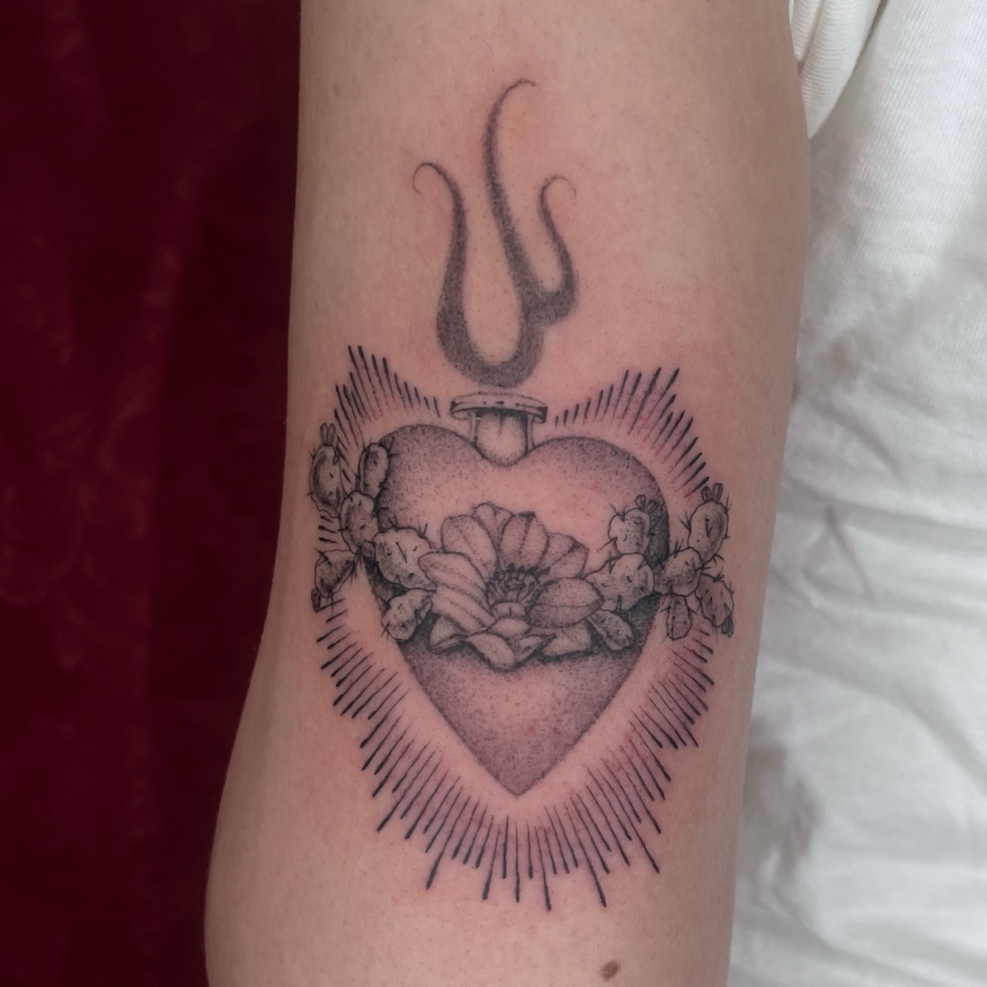 Tattoo by @ashleyworldpeace — dotwork, black_and_grey