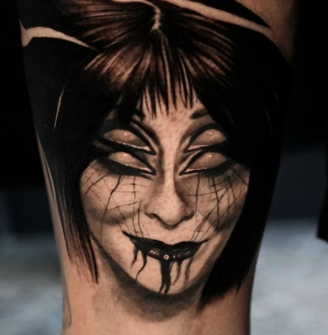 Tattoo by @dredd_tattoos — realism, dark_realism