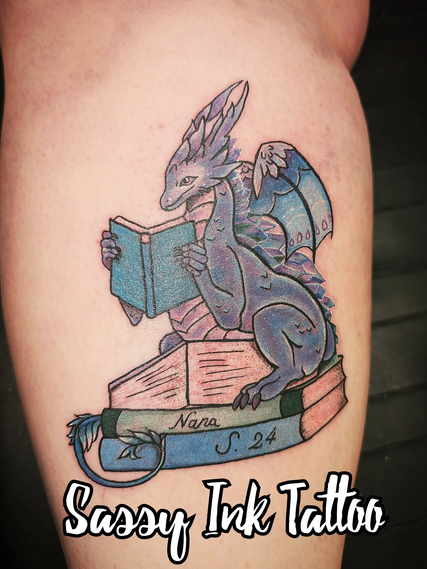 Tattoo by @sassyinktattoos — new_school, illustrative
