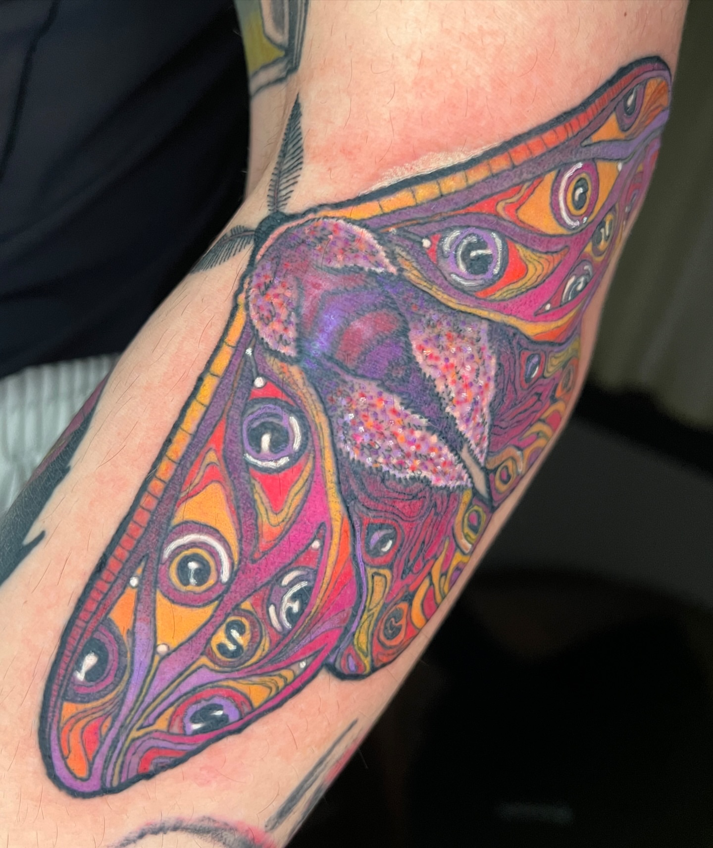 Tattoo by @patakota_ — dotwork, surrealism