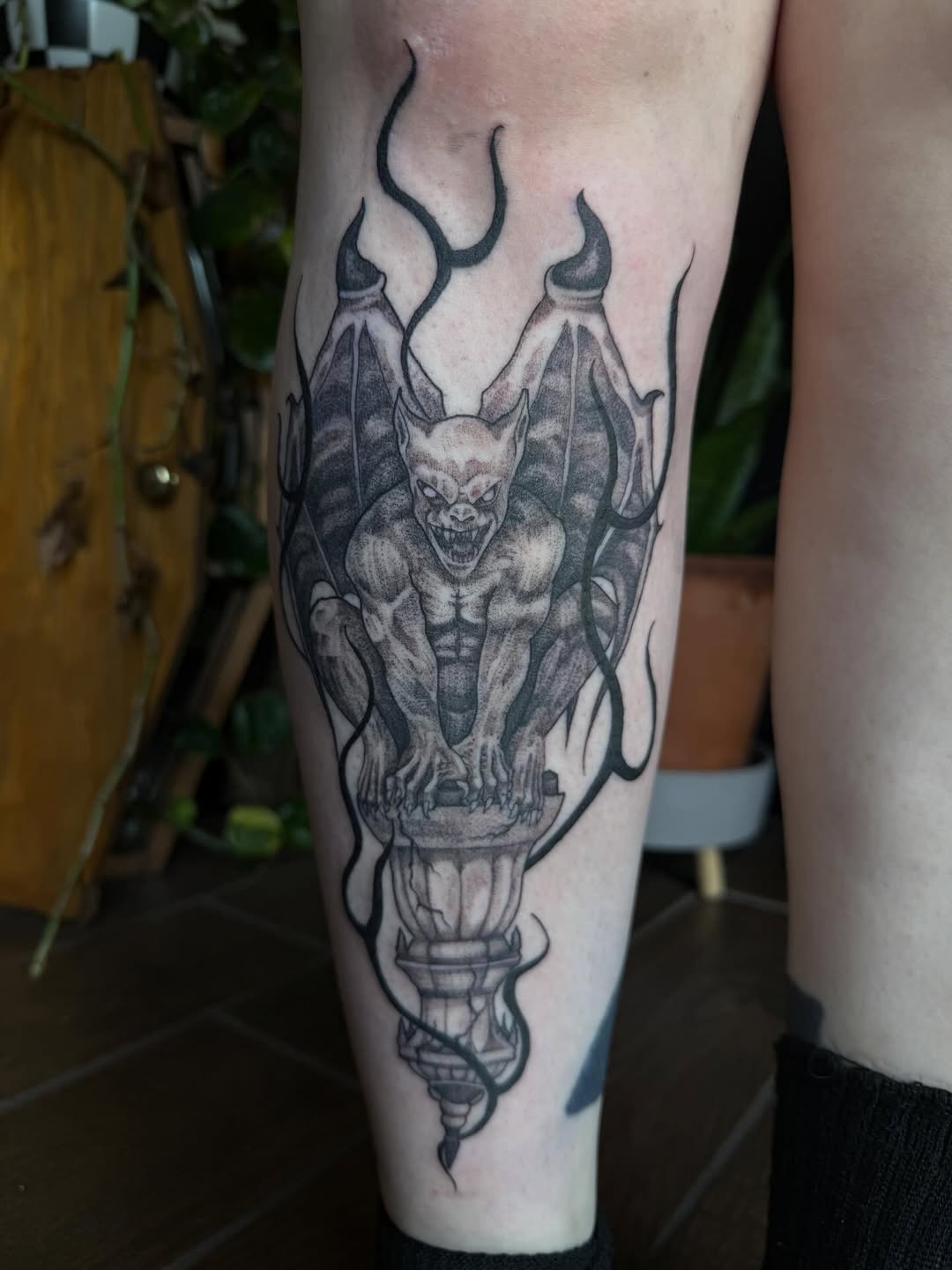 Tattoo by @corttattoos β black_and_grey, dark_realism