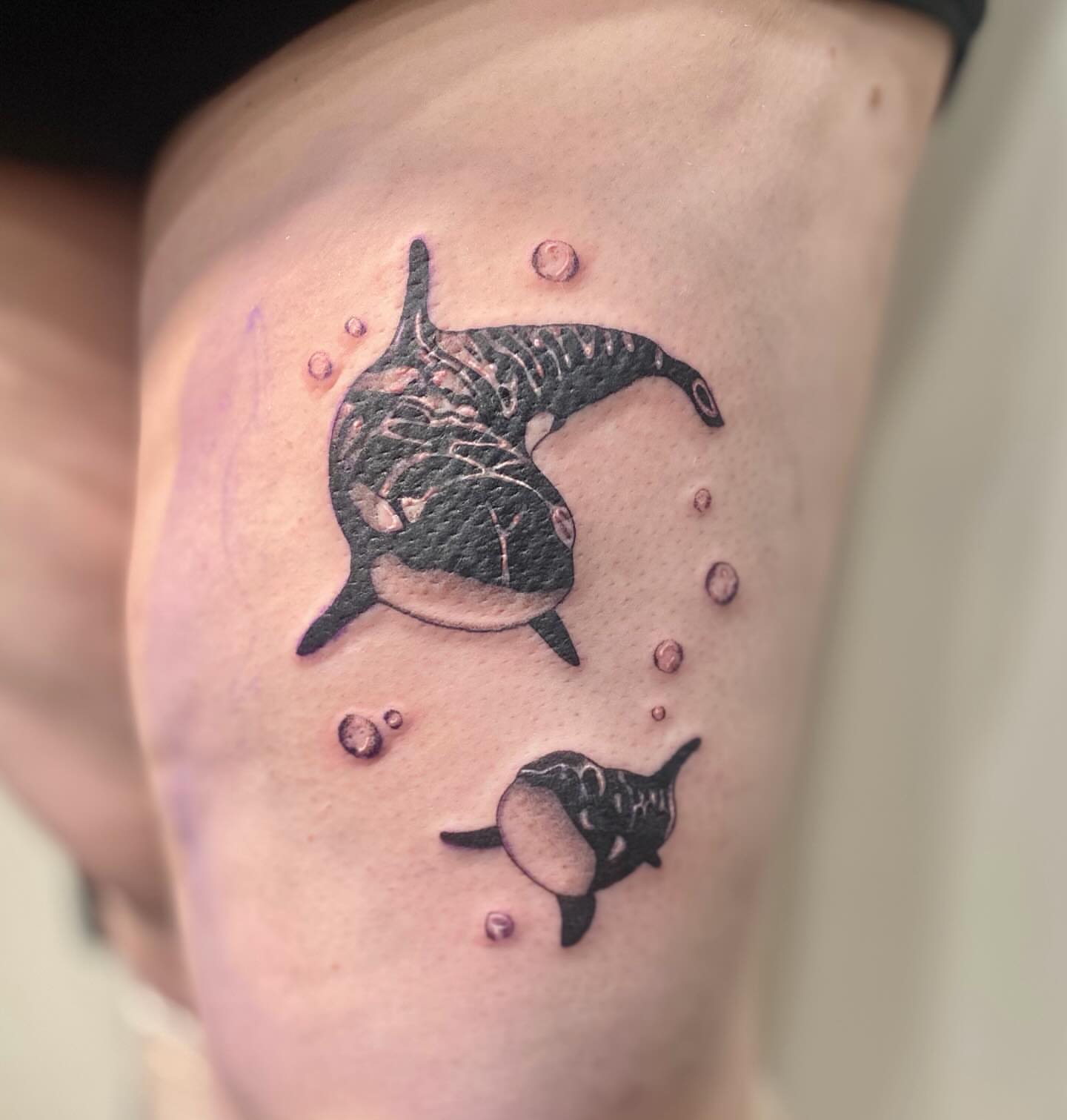 Tattoo by @maddyctattoos — black_and_grey
