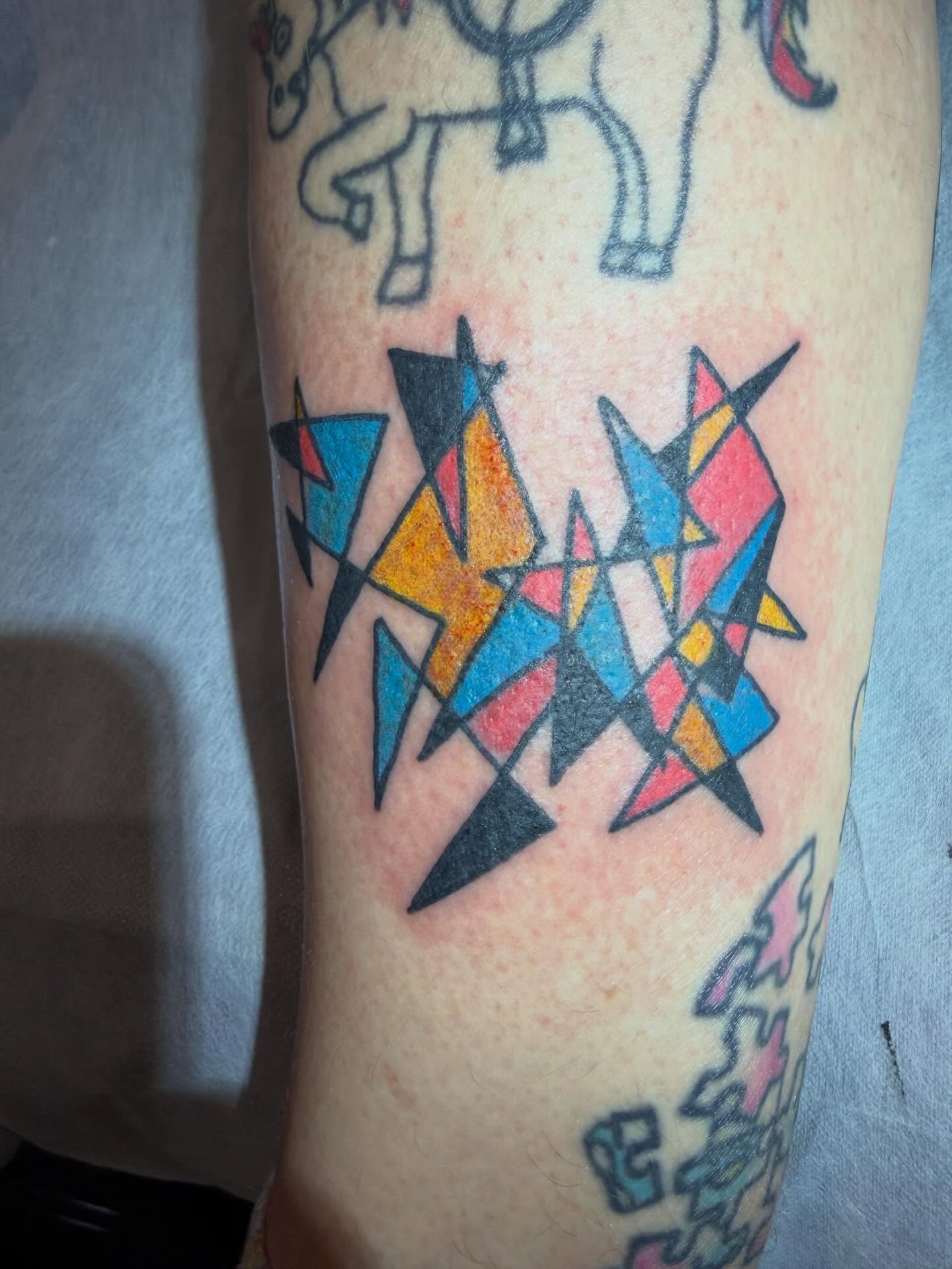 Geometric pattern geometric tattoo on the forearm by P R O P H e T T R A V I S
