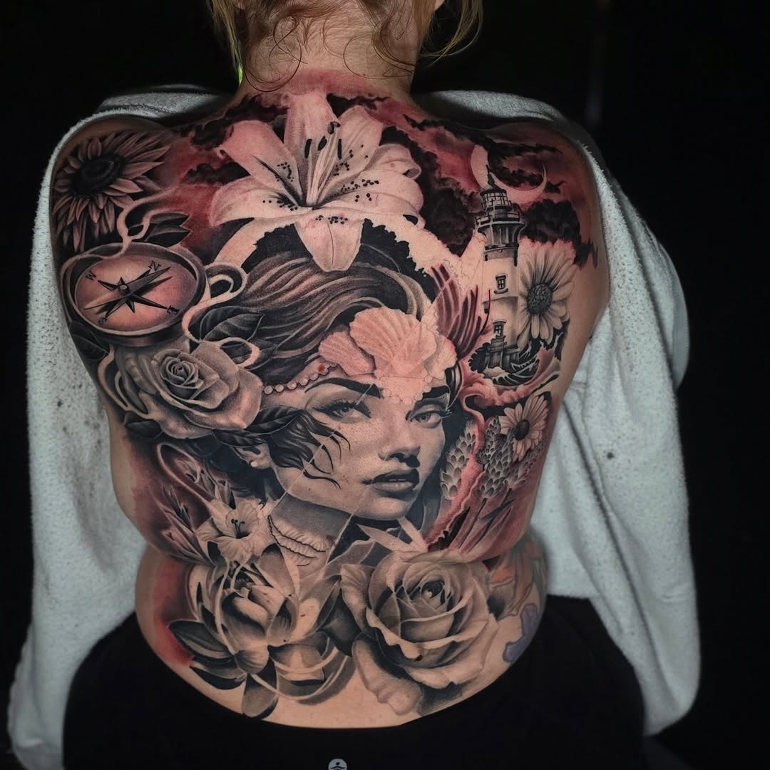 Tattoo by @gl_tattoos — realism, black_and_grey
