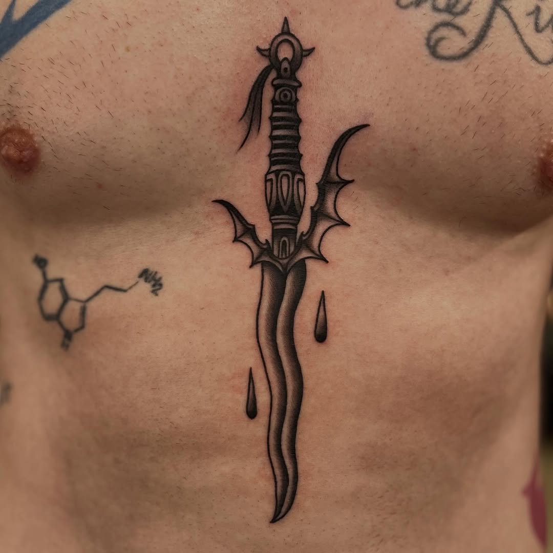 Tattoo by @valadeztattoo — black_and_grey, dark_realism