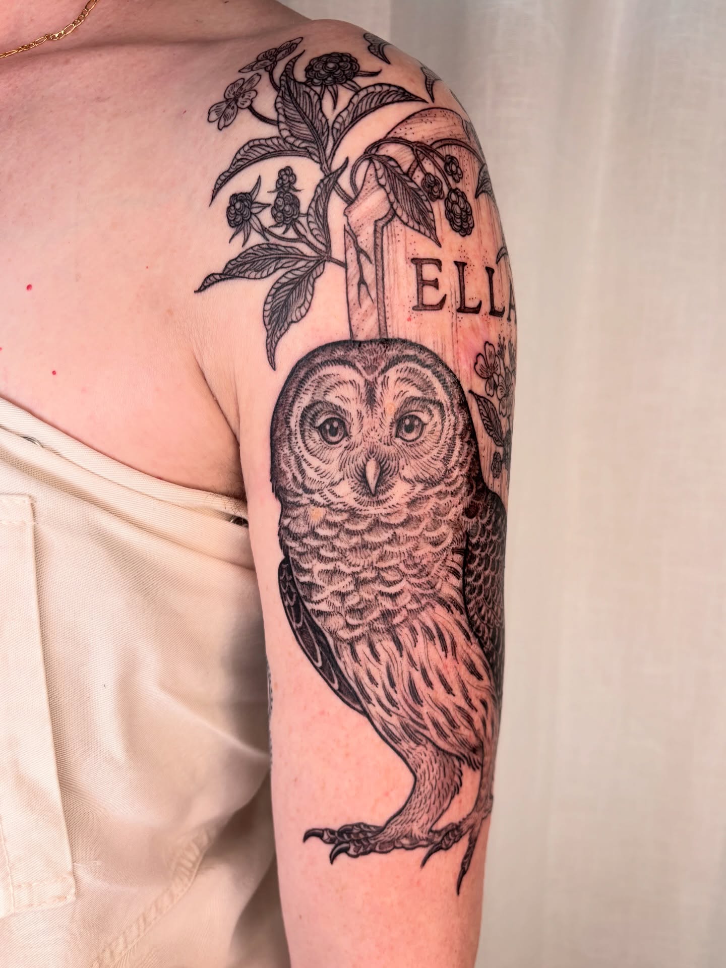 Tattoo by @maggiechotattoo — black_and_grey, realism
