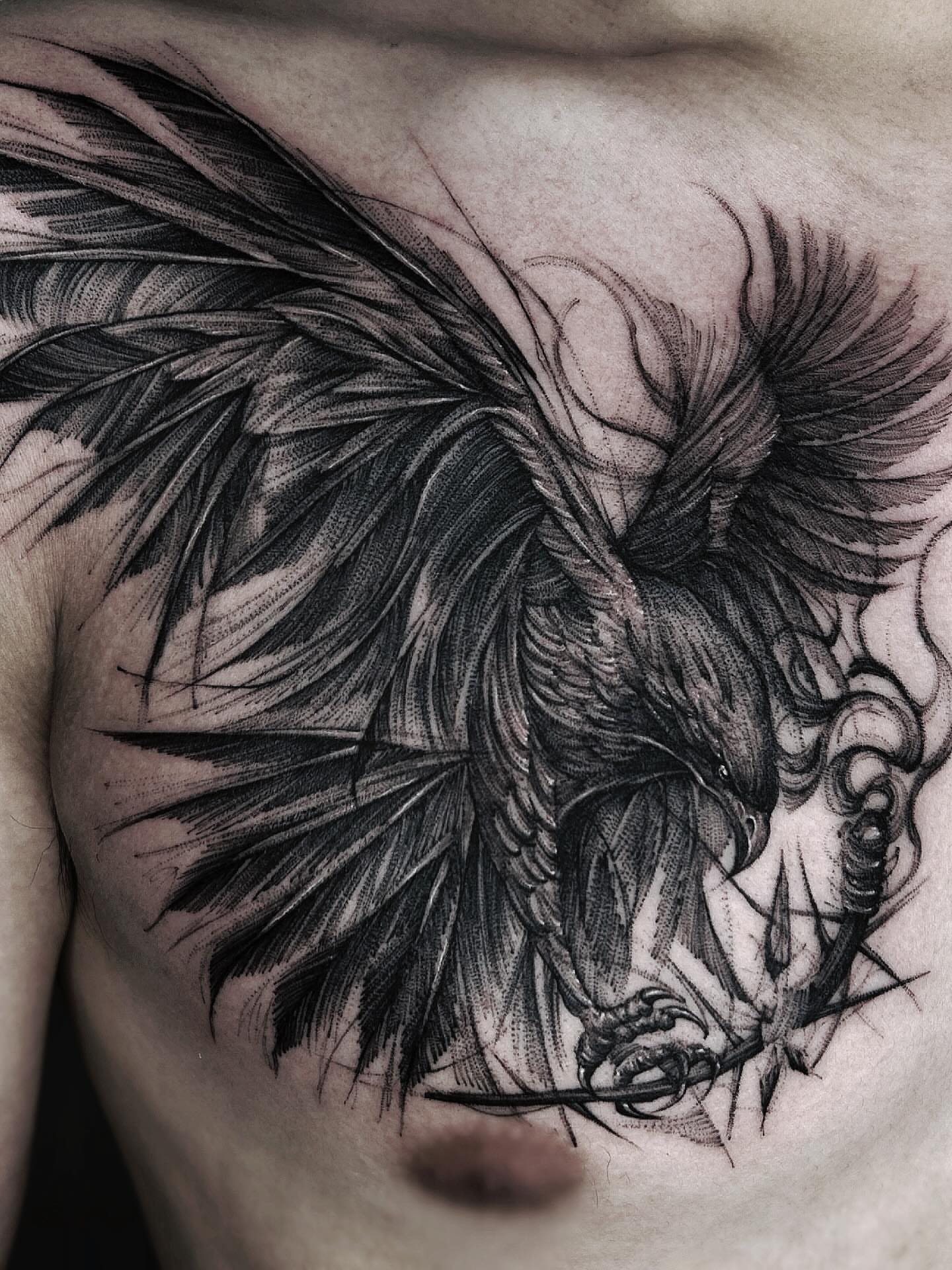 Tattoo by @tamilia_howall — black_and_grey, realism