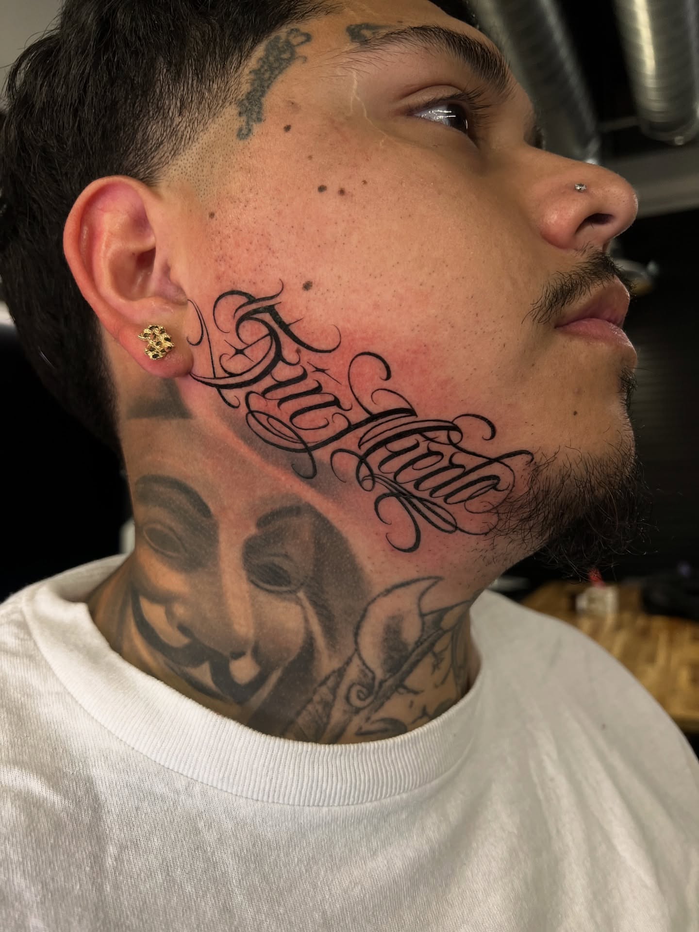 Tattoo by @stillballin6_ — lettering_script