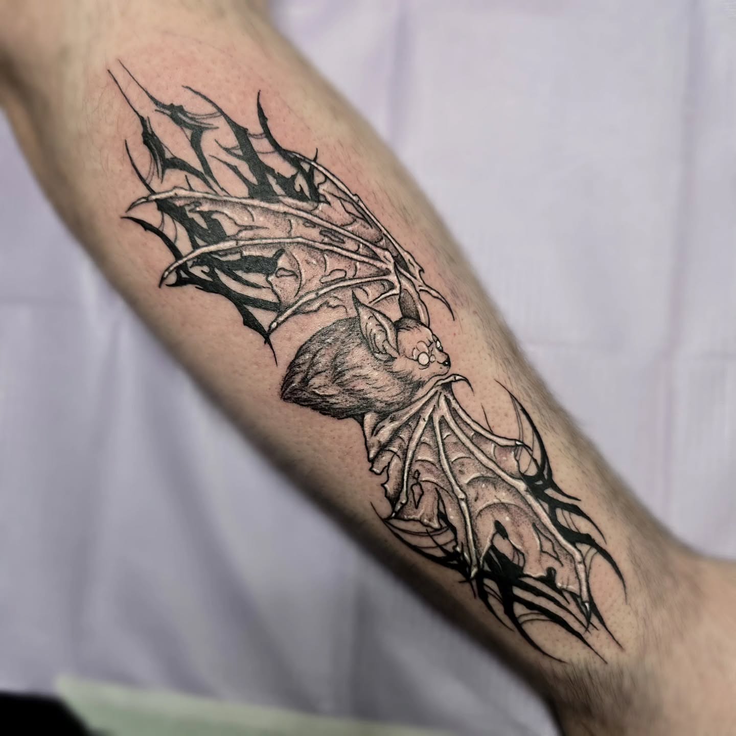 Tattoo by @dark_altar_tattoo — black_and_grey