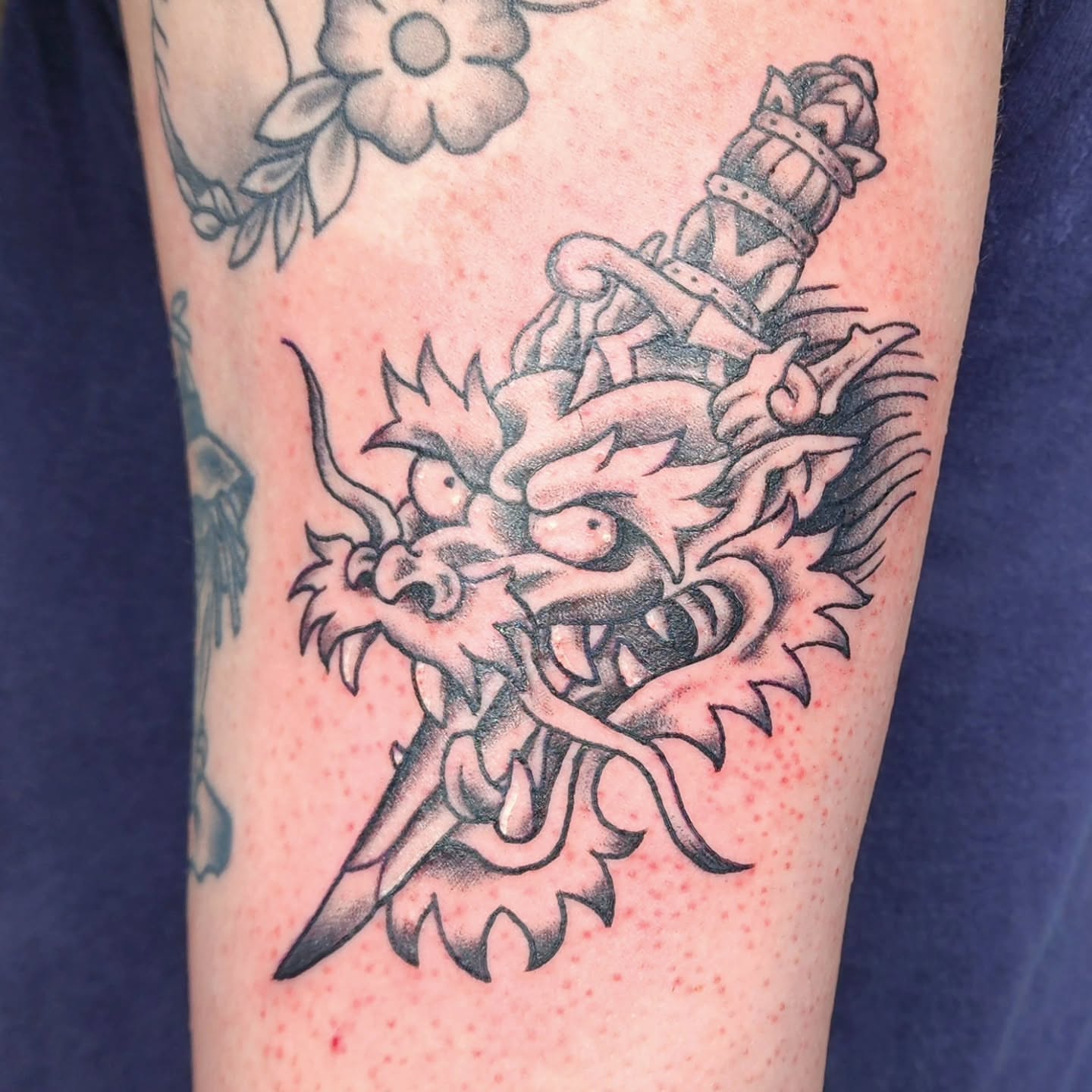 Tattoo by @soft.stabbin.sarah — american_traditional, black_and_grey