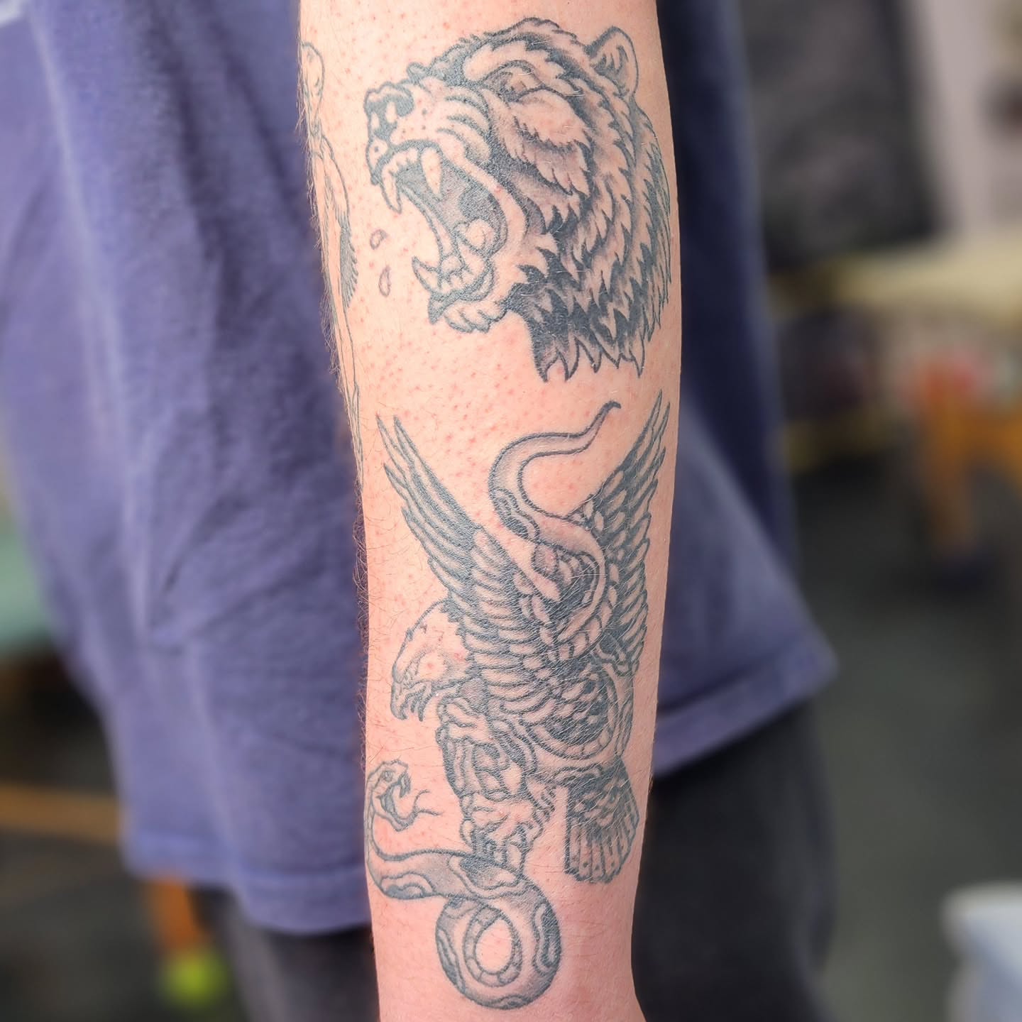Tattoo by @soft.stabbin.sarah — black_and_grey
