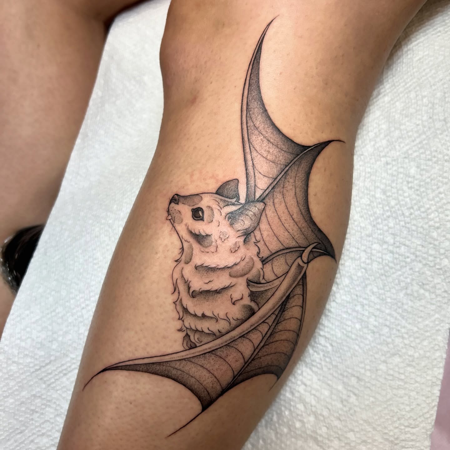 Tattoo by @tattoosbyalyssa — black_and_grey
