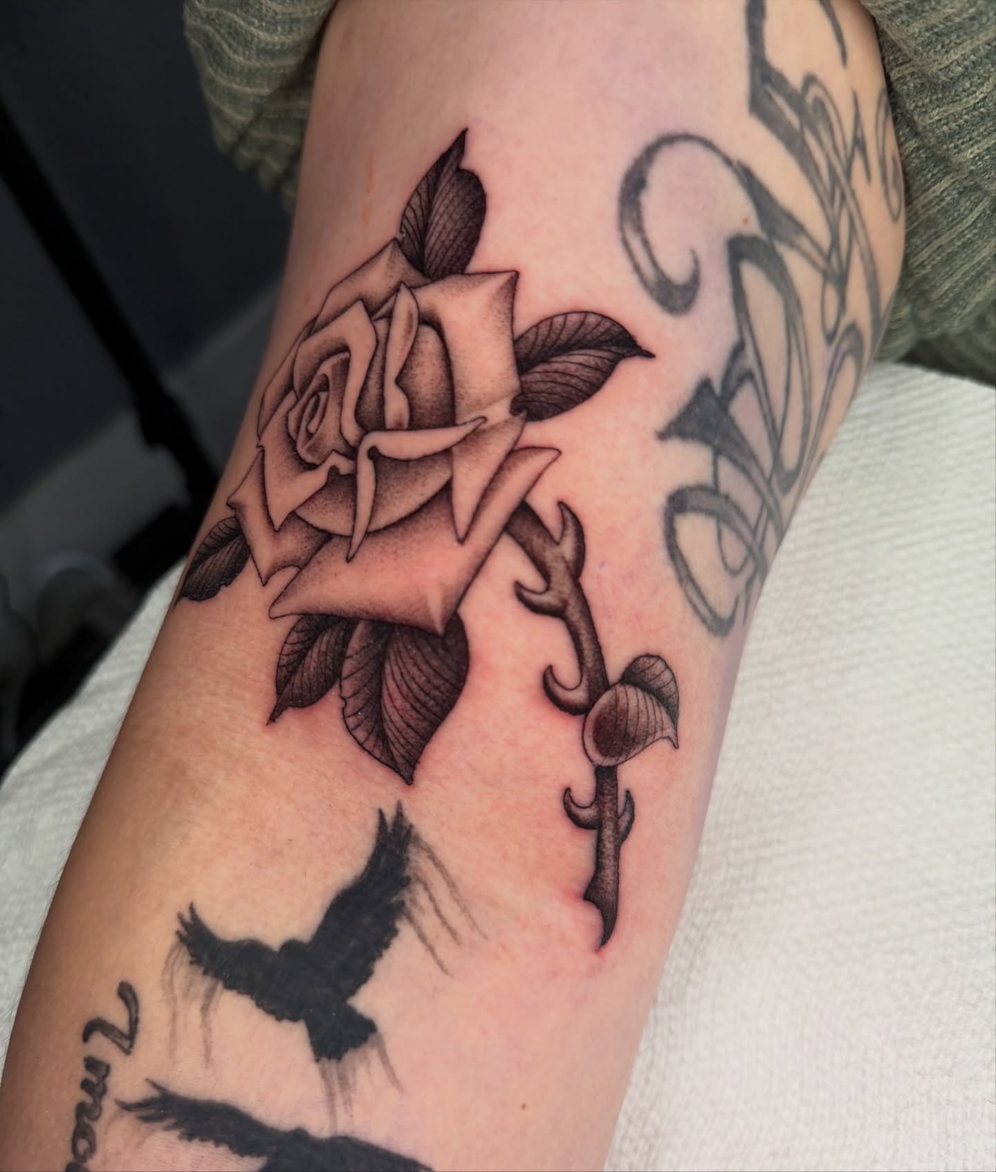 Tattoo by @ruckustattoo — black_and_grey