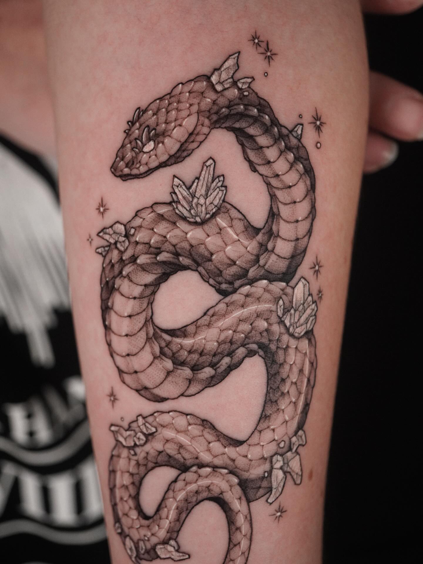 Tattoo by @153cm_tattoo — black_and_grey, realism