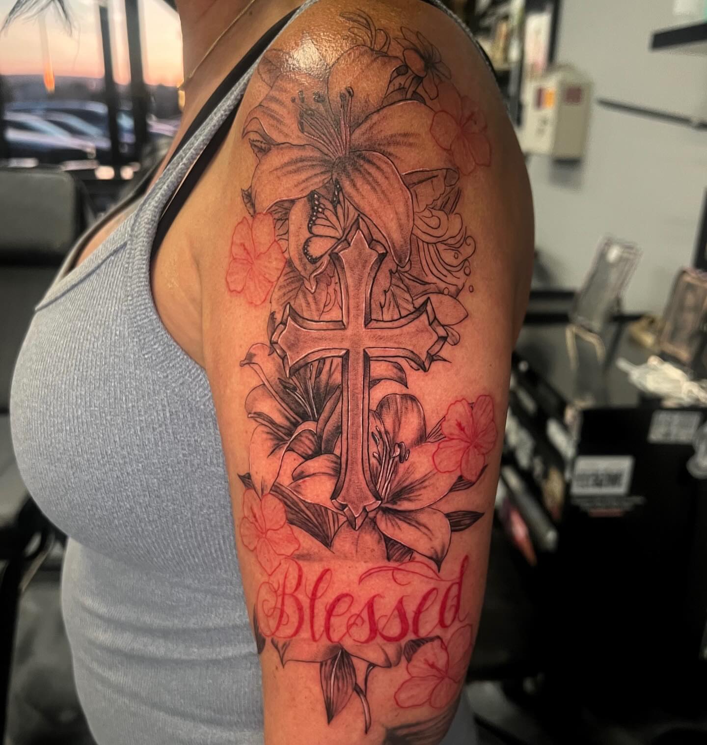 Tattoo by @marztattz — black_and_grey