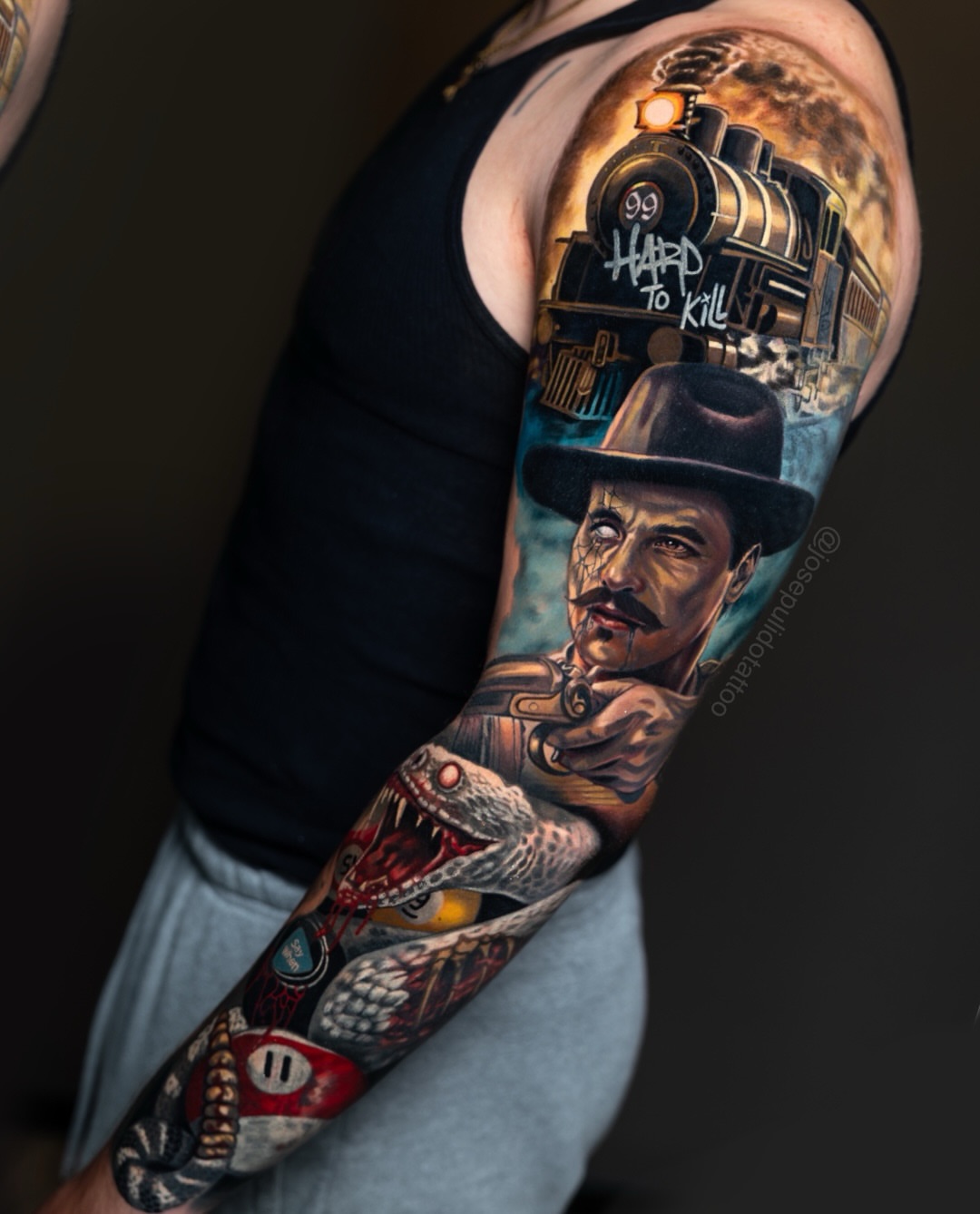 Tattoo by @josepulidotattoo — realism, dark_realism