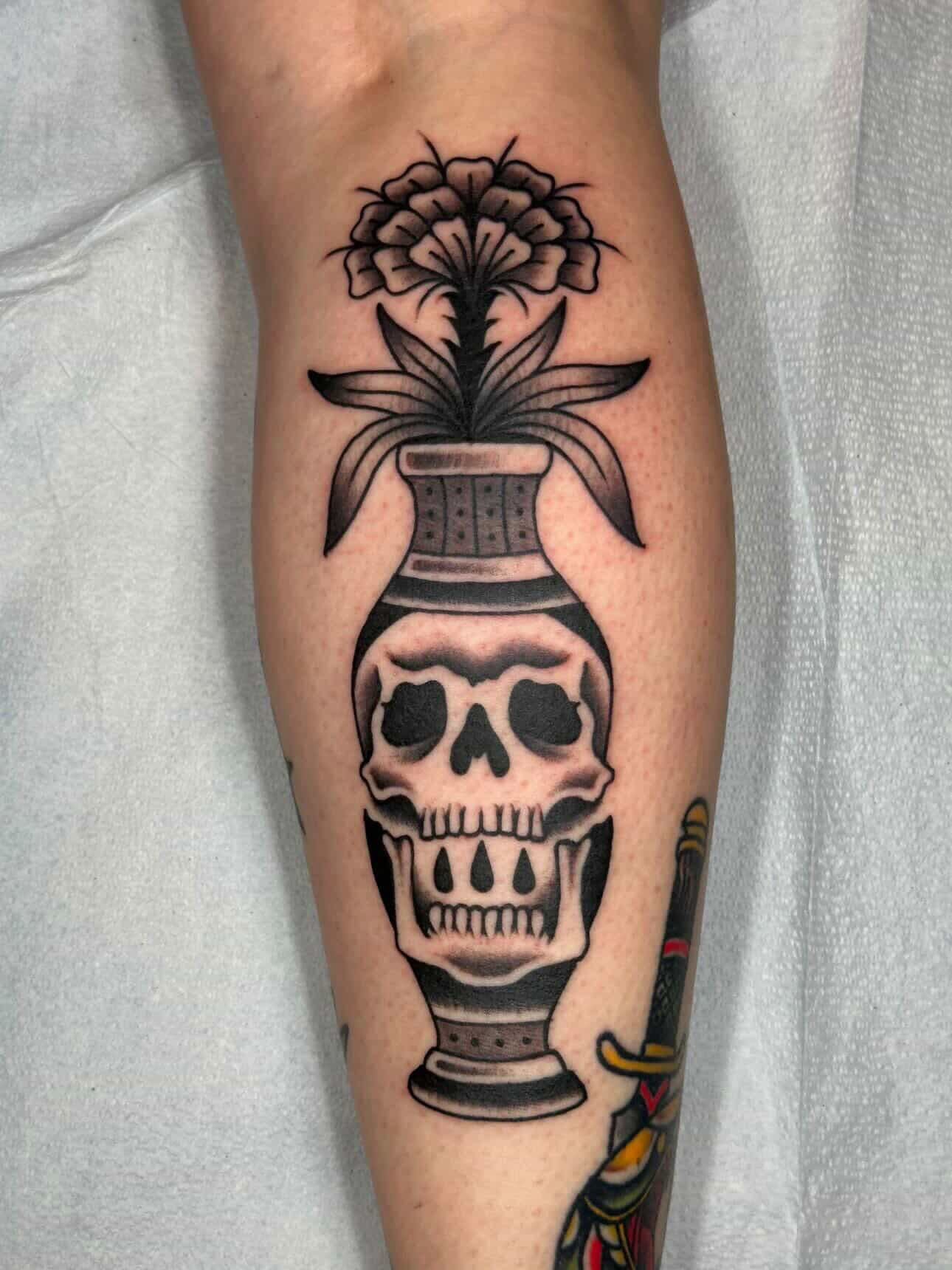 Tattoo by @bails.tattooer — black_and_grey