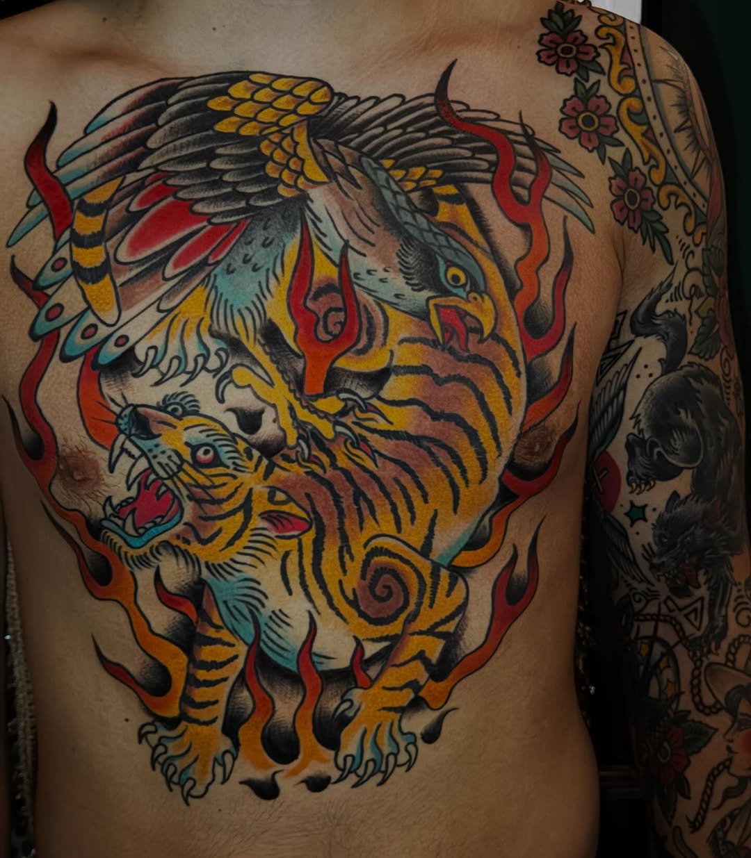 Tattoo by @chelsbells_tattoos — american_traditional, neo_traditional