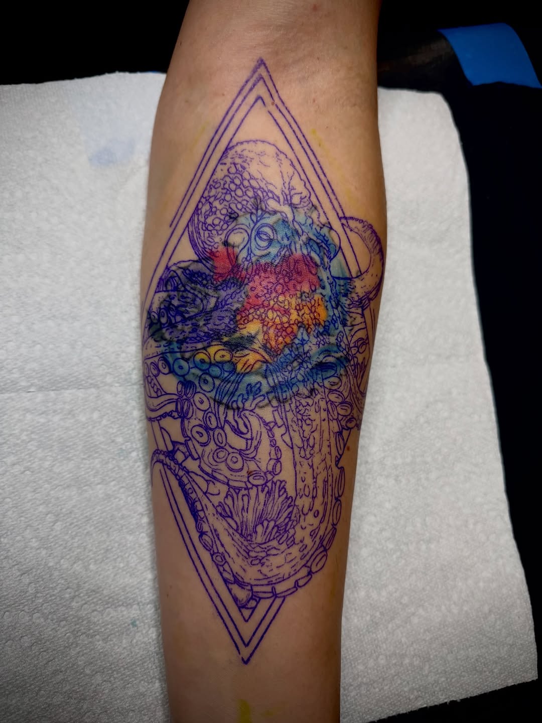 Tattoo by @keithkustom — blackwork, geometric