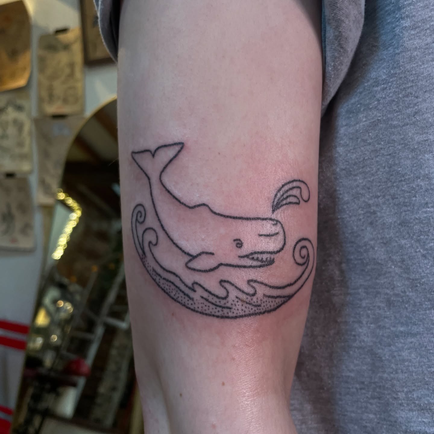 Tattoo by @roepoke — dotwork