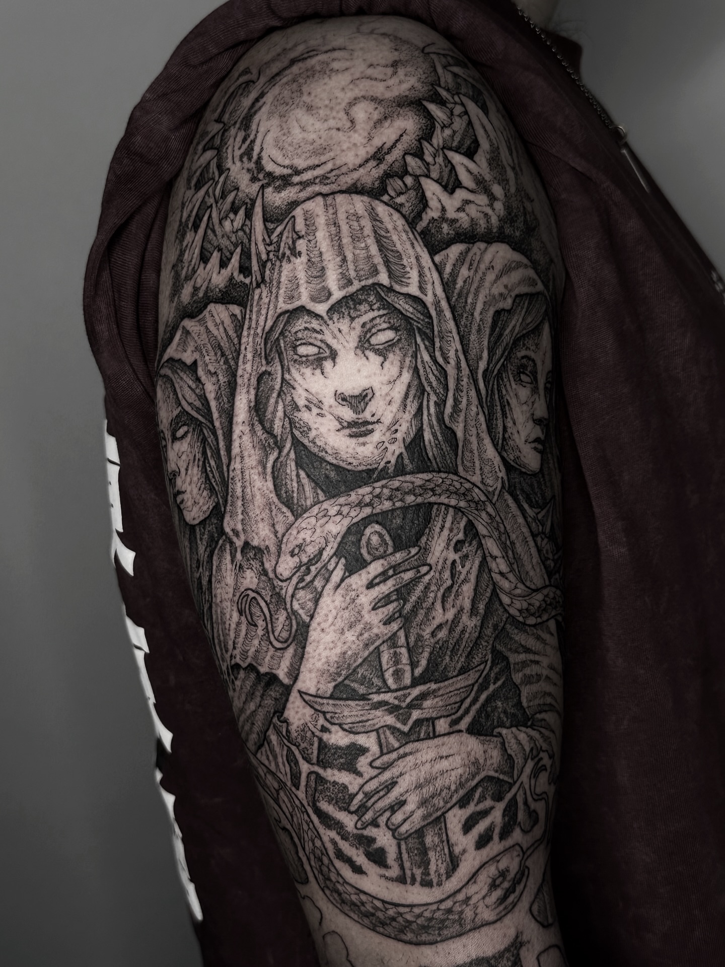Tattoo by @panyvinoo — black_and_grey, realism