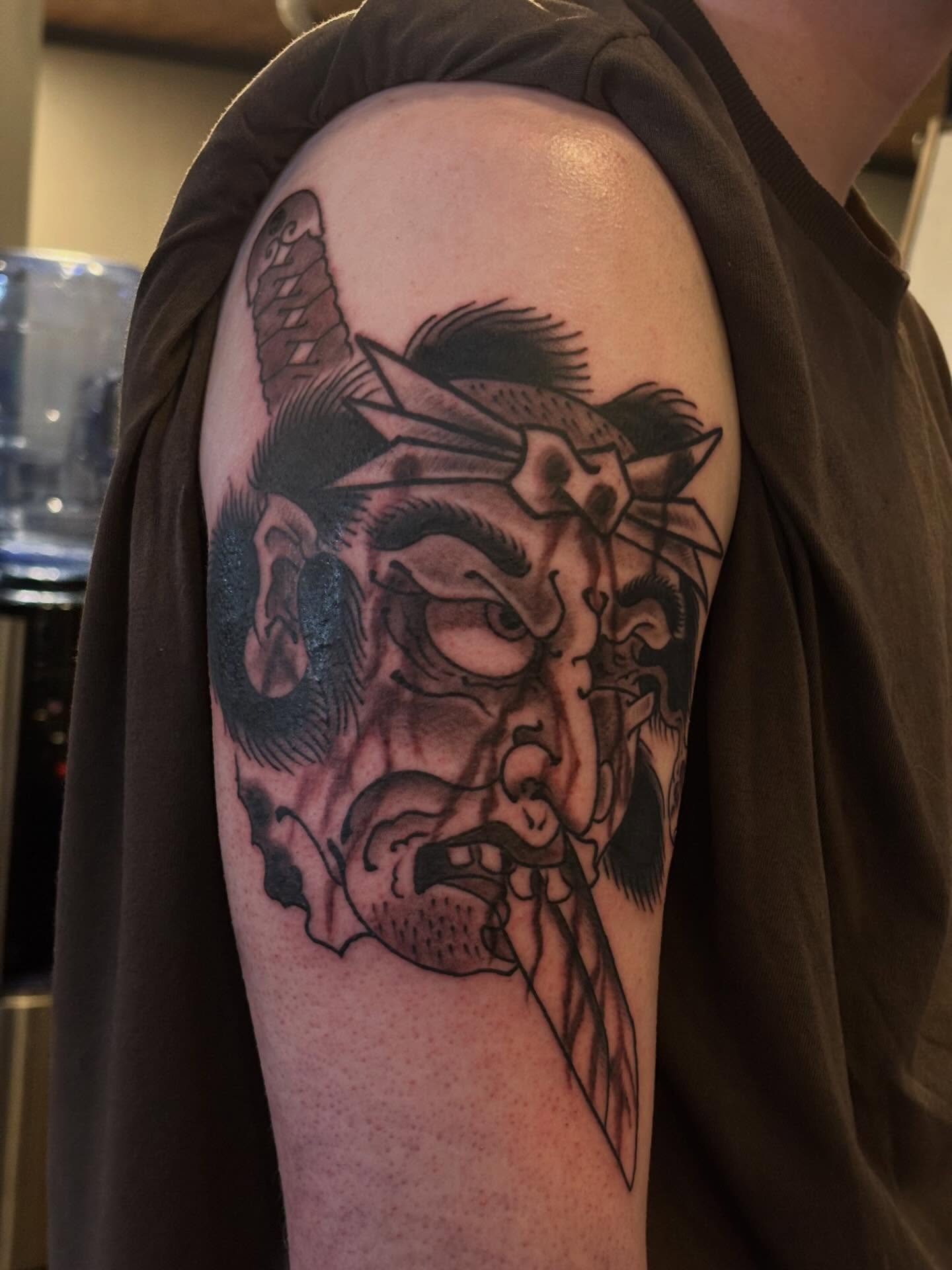 Tattoo by @ajoynerart — black_and_grey, realism