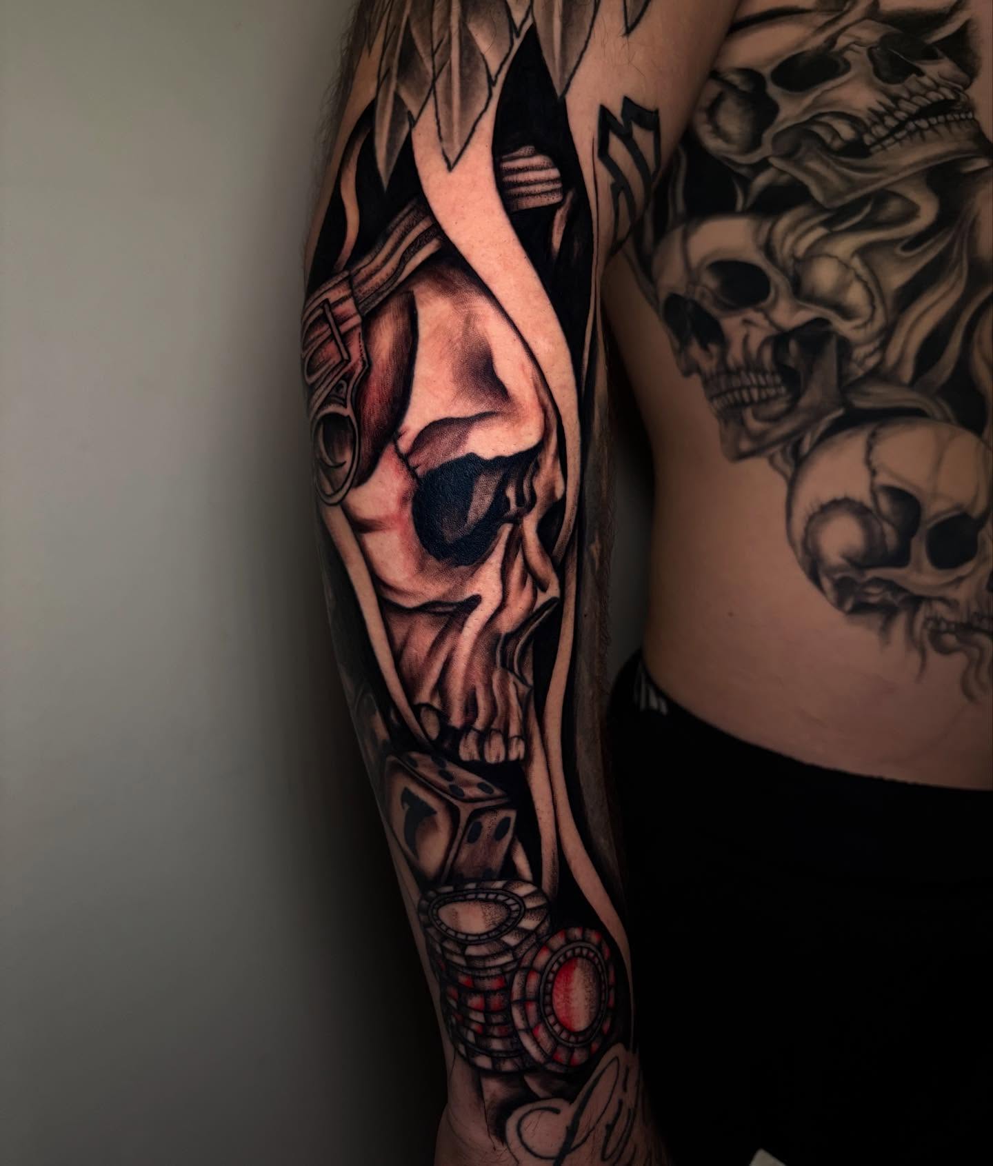 Tattoo by @b2_spiritink β realism, dark_realism