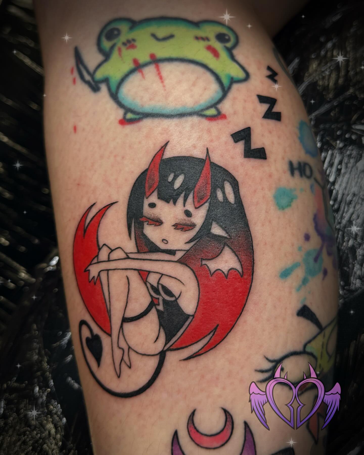 Tattoo by @sugar.sins.tattoo — american_traditional, anime